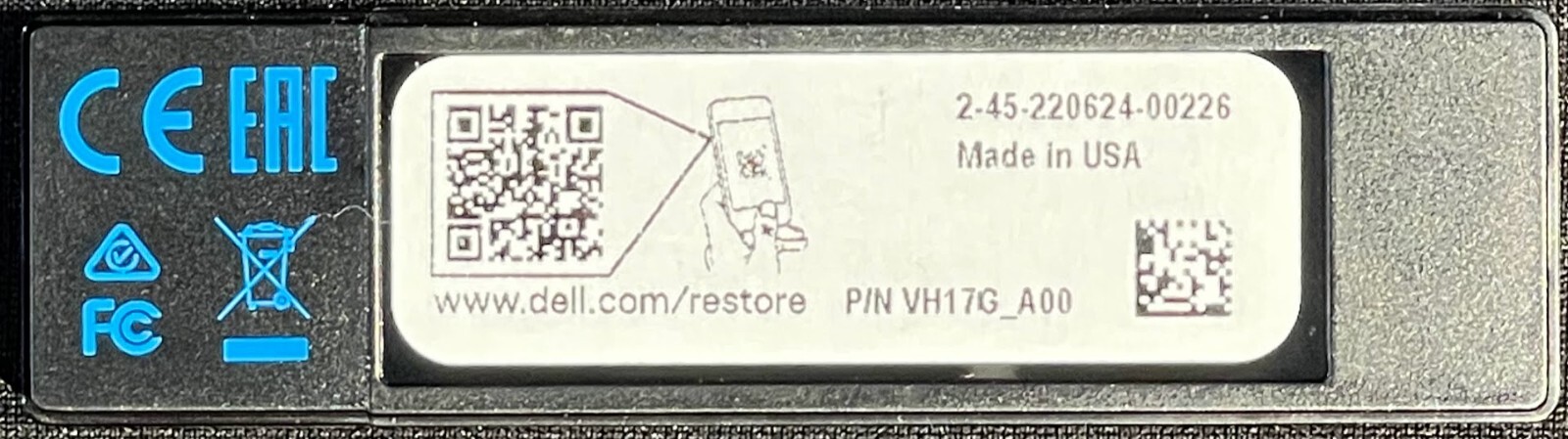 Dell Windows 10 Mentor Media Restore Software Drive for Optiplex 3050 / VH17G