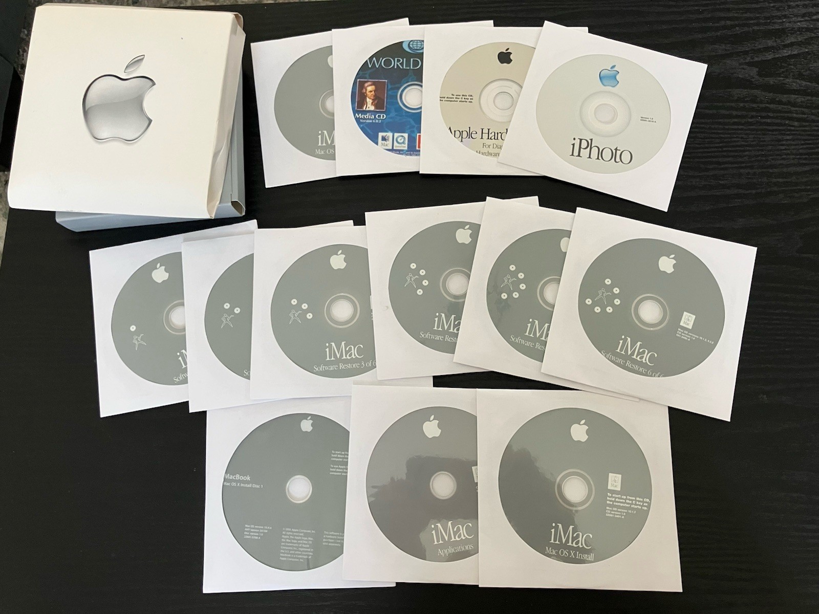 Vintage Apple iMac Software Restore Install CD Disc Lot Mac OS X 10.1.2