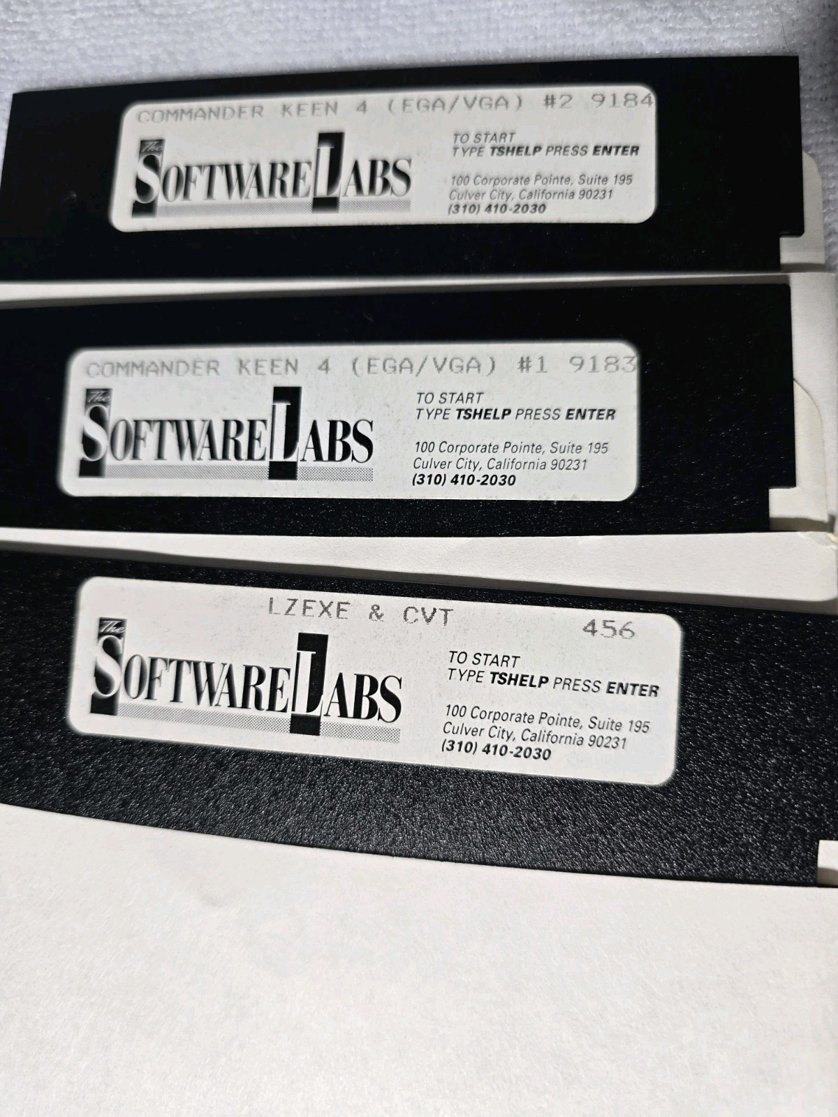 Software Labs LOT 19 PC 5.25″ Disks Floppy Jill Jungle Wolfenstein Neverlock 3-D