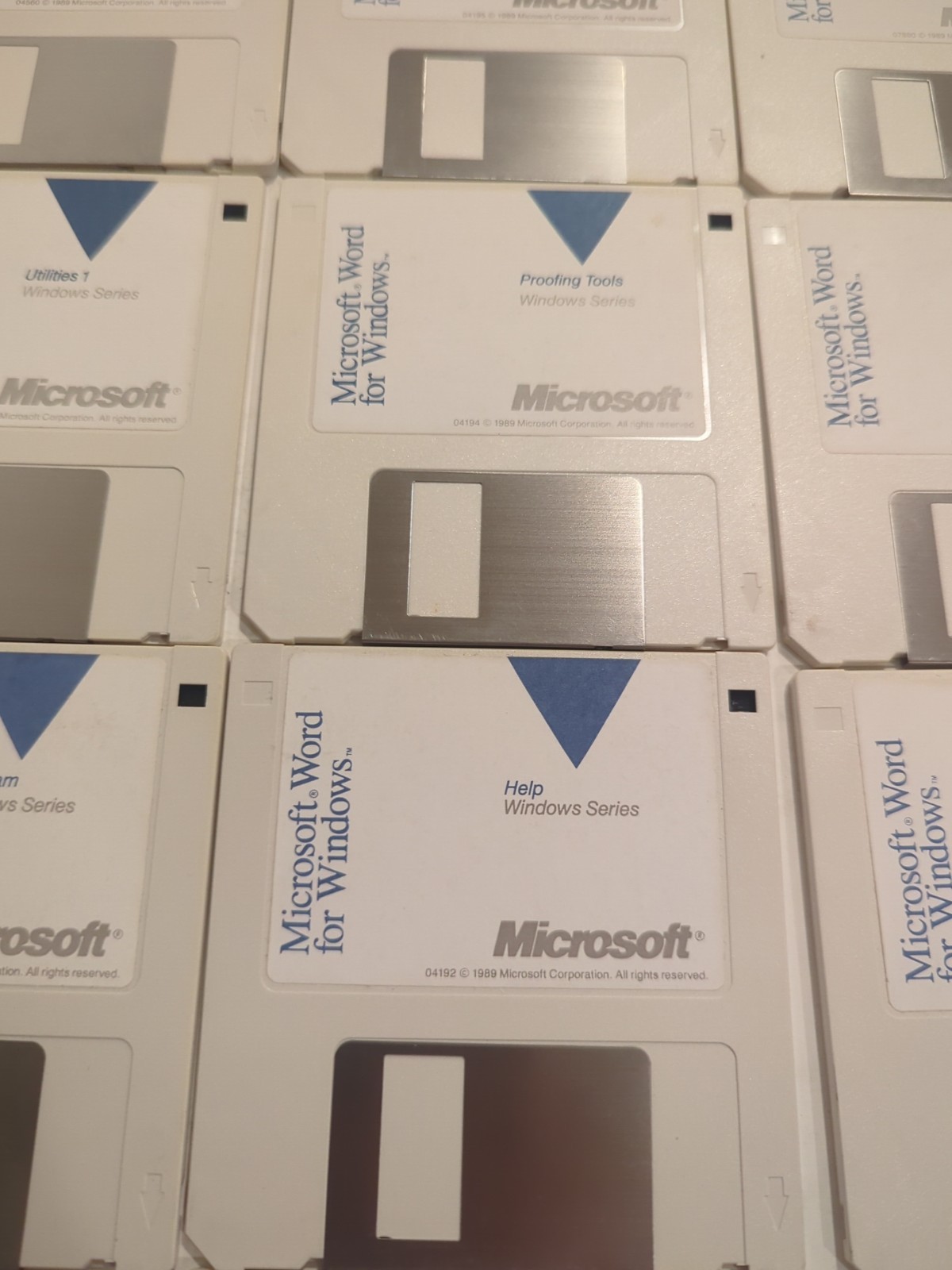 Vintage Microsoft Word for Windows v1.0 (1989) 3.5″ Floppy Disks – Complete