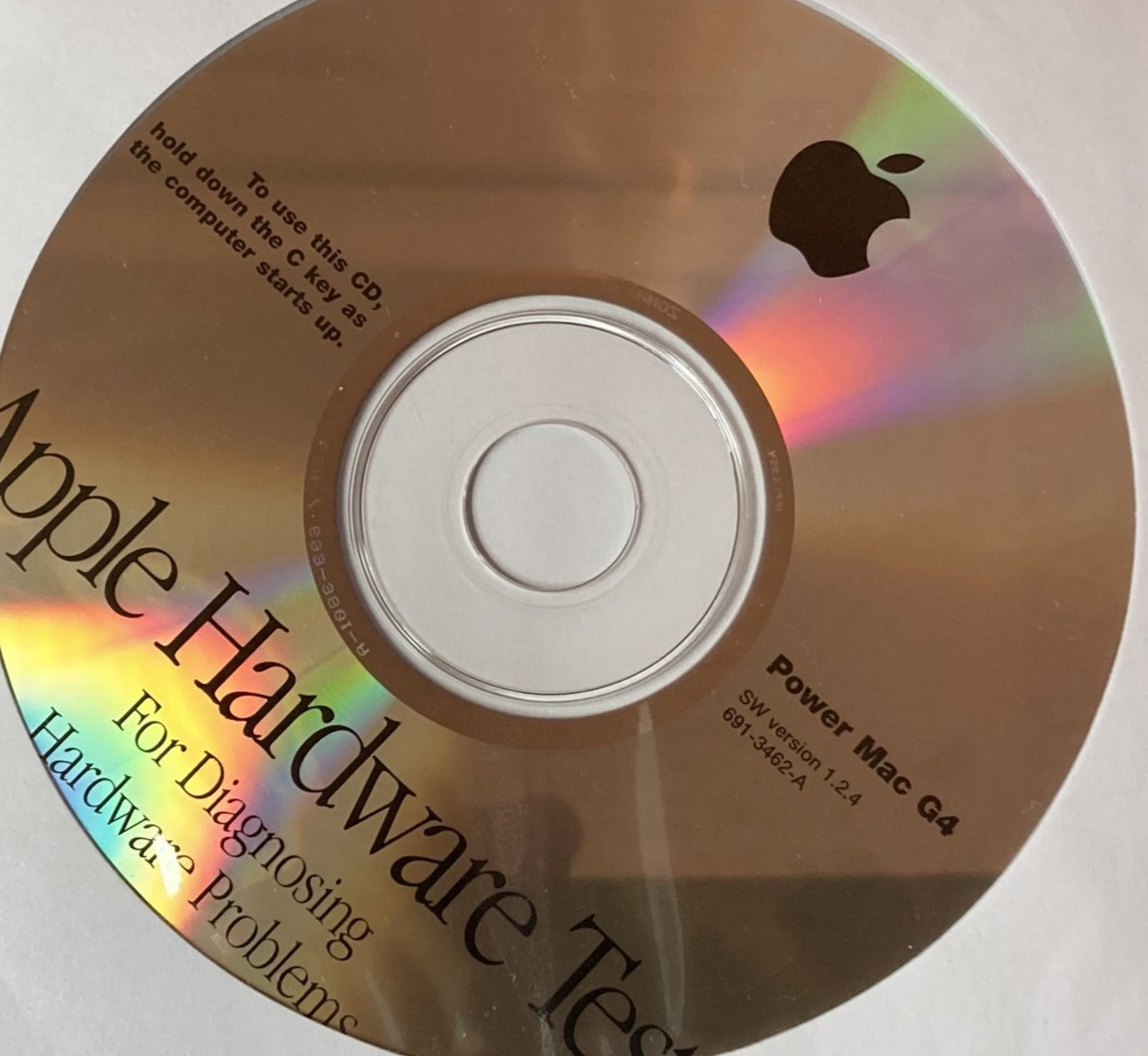 Apple Hardware Test CD Disc for Power Mac G4 SW Version 1.2.4
