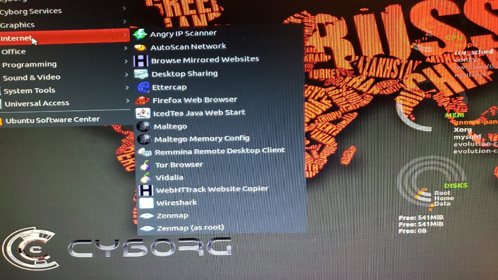 CYBORG CyborgHawk Linux v-1.1 x86_64-bit Pen testing & Security OS