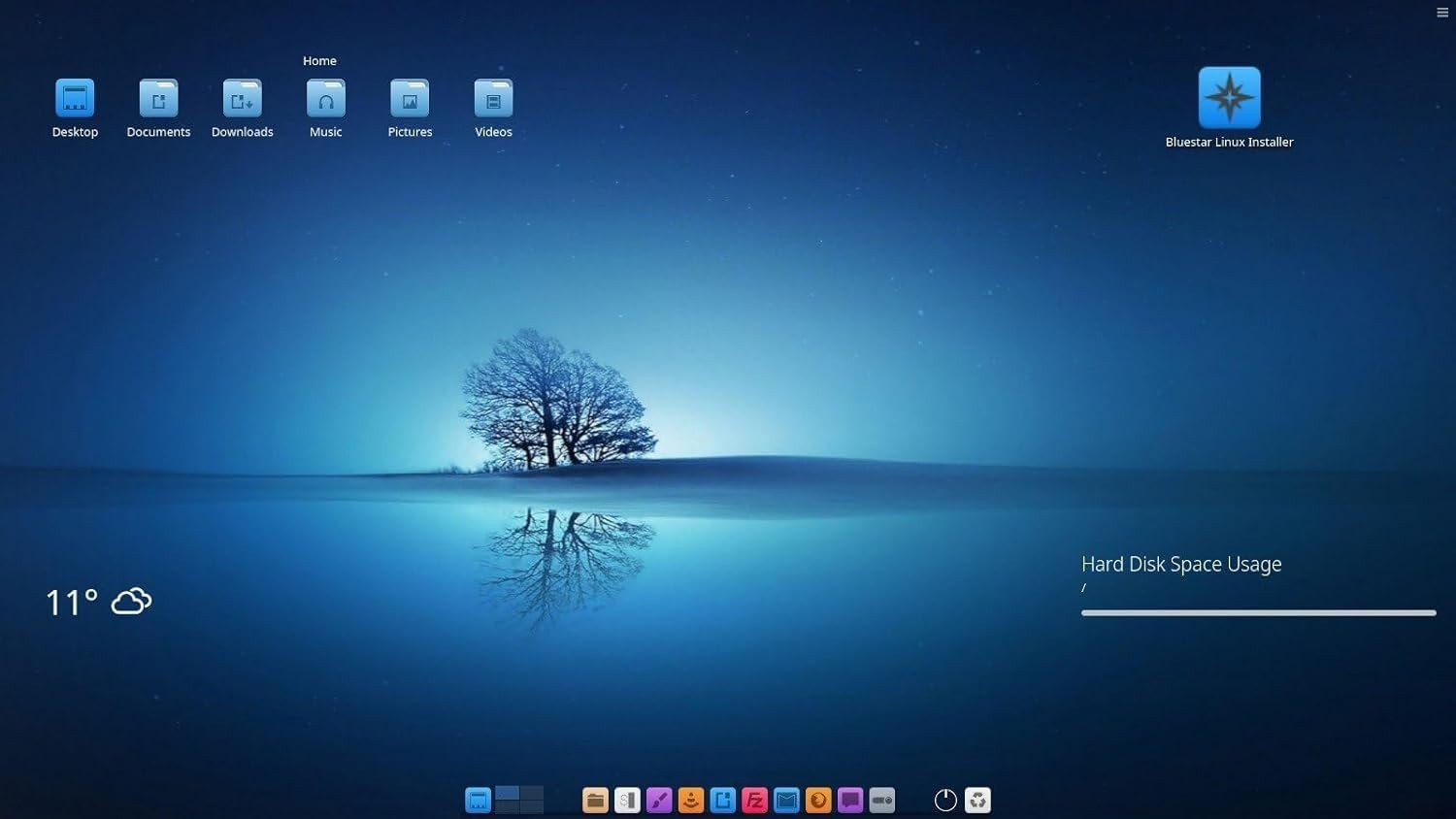 Latest New Release Blue Star BlueStar Linux OS Operating System for PC on DVD