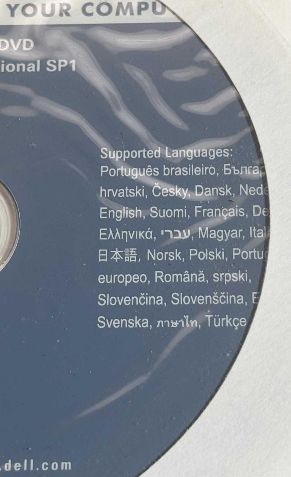 Dell Windows 7 Professional Reinstallation DVD 32-bit SP1 OS Dell 04DTND New