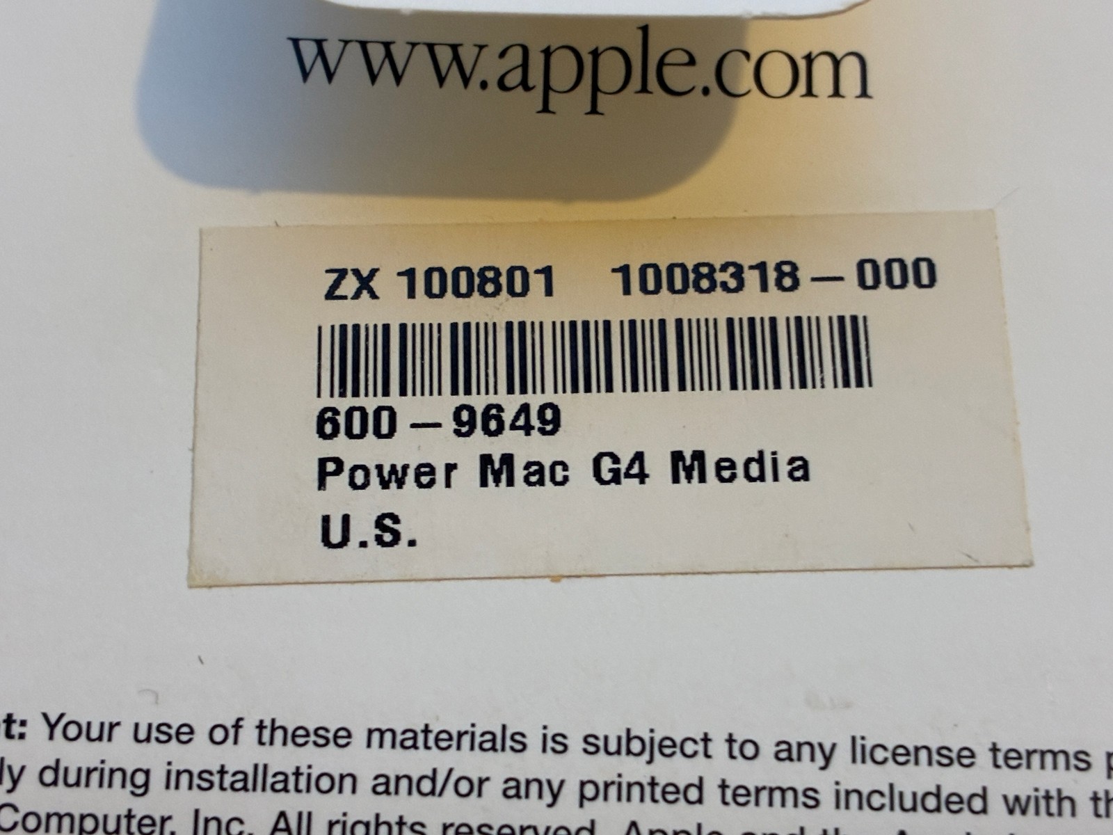 PowerMac G4 Restore Media Kit 691-3295-A (6 CDs) OSX & OS9 + Apple Hardware test