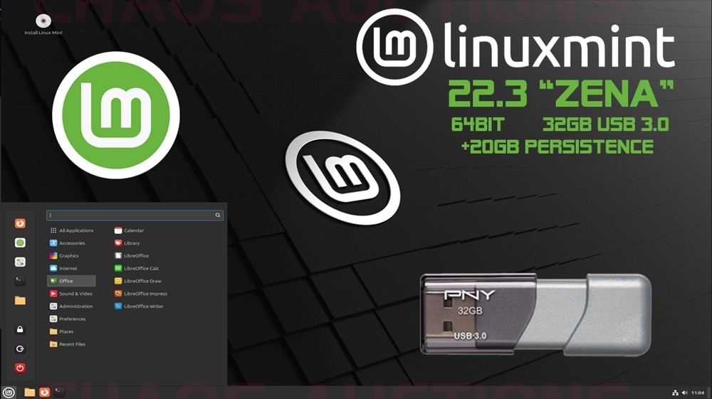 32GB BOOTABLE LINUX MINT INSTALL & LIVE USB 3.0