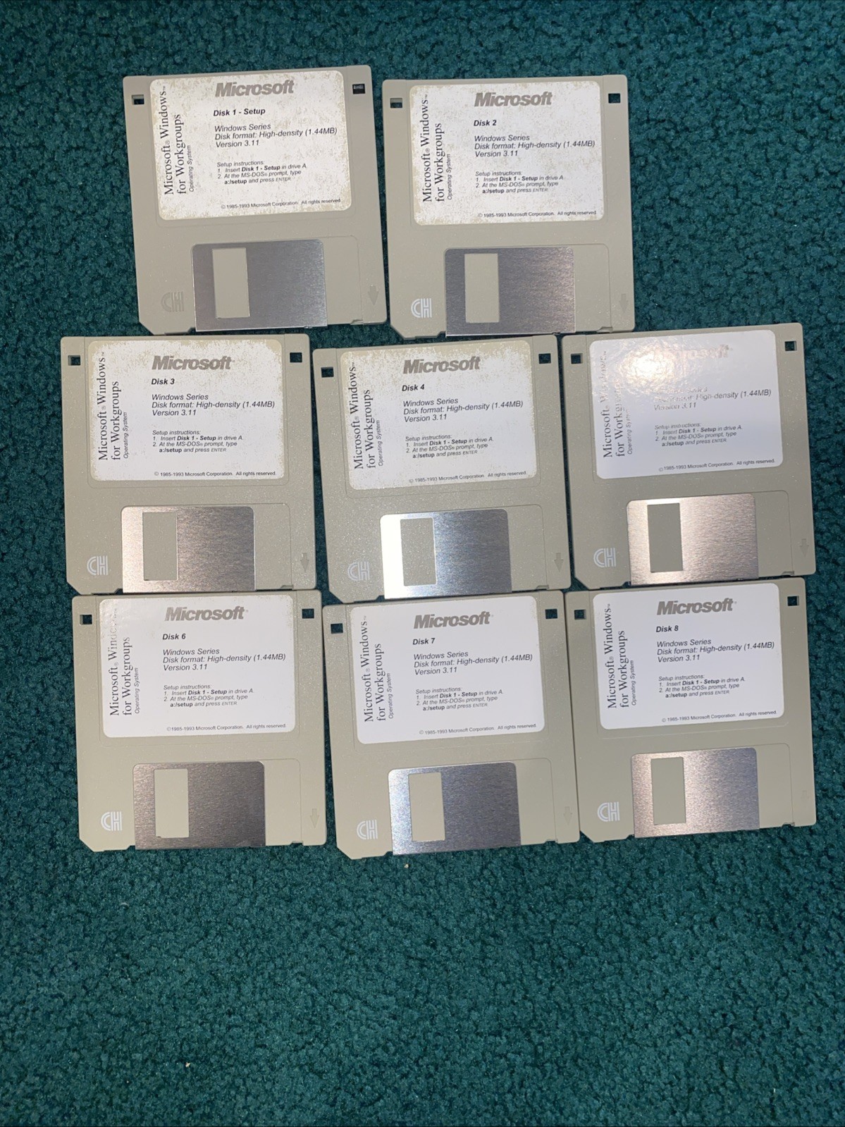 Microsoft Windows for Workgroups 3.11 MS Dos 6.2 Untested