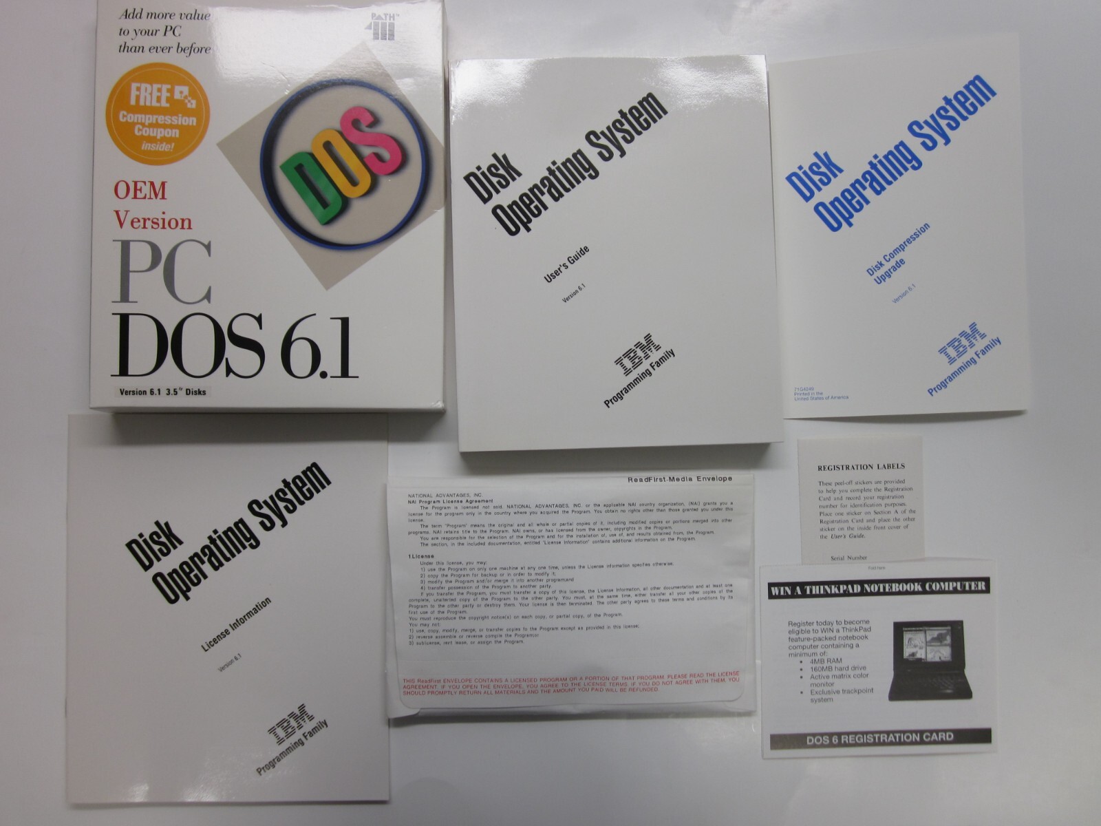 PC DOS OEM Version 6.1 3.5″ Floppy Disks