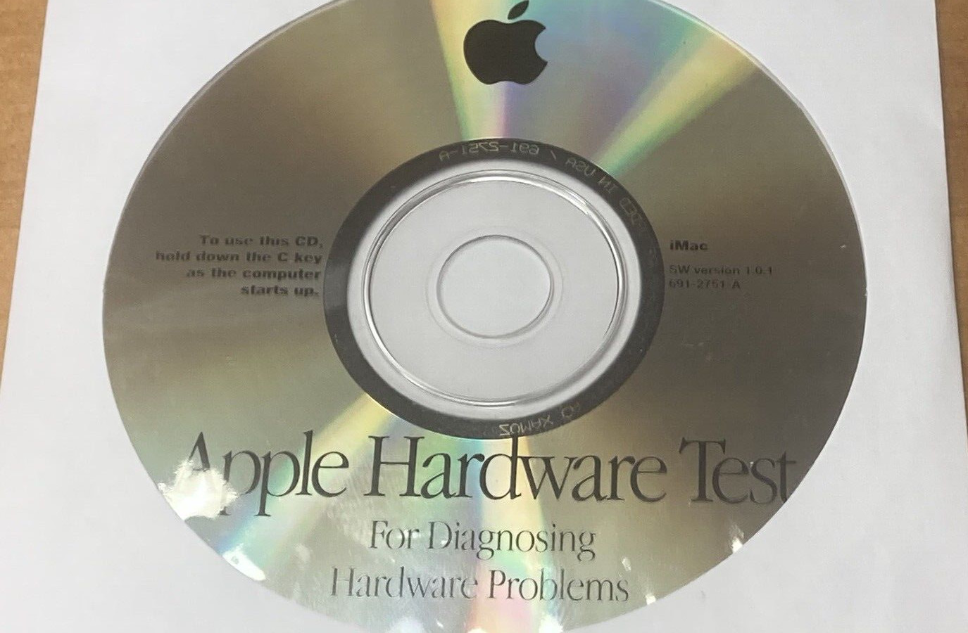 Apple Hardware Test Software CD Disc for iMac SW Version 1.0