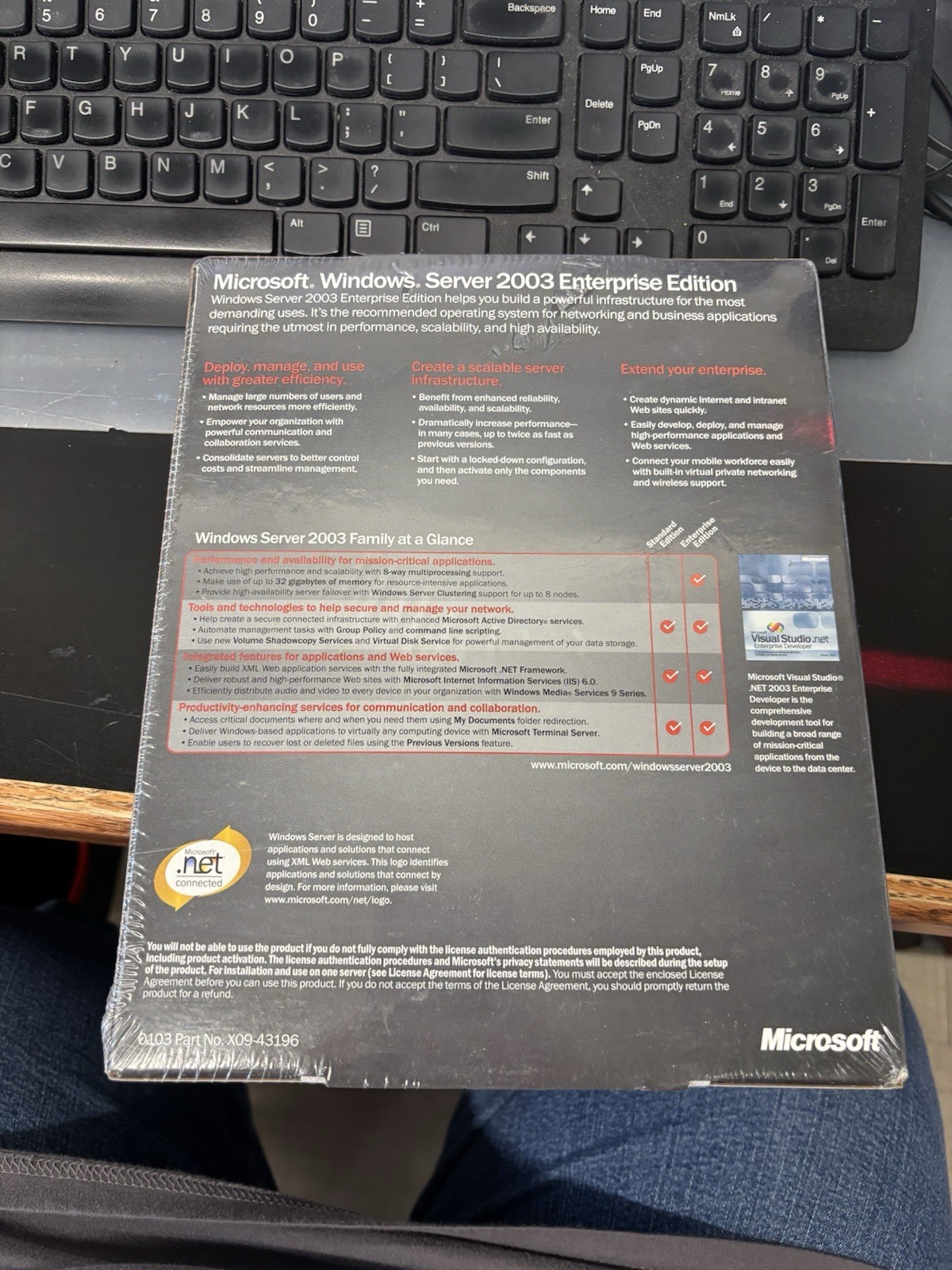 Microsoft®Windows Server 2003 Enterprise Edition • 25 Licenses PROMO NEW Sealed