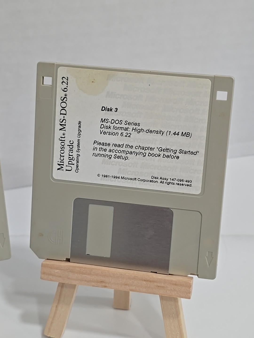 Microsoft MS-DOS 6.22 – Installer Floppy Disks – 3.5″ 1.44MB – Discs 1,2,3 Only