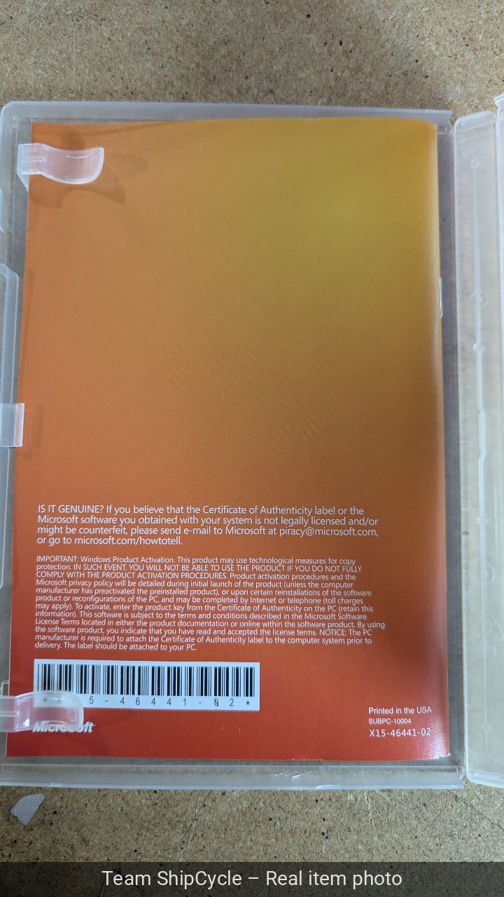 Brand Microsoft Windows 7 Professional 64 bit x64 Full English DVD MS W G1N