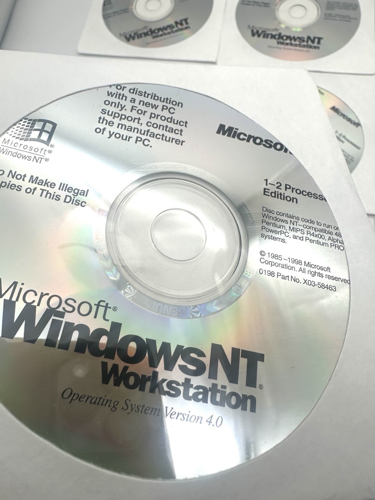 Microsoft Windows NT Workstation 4.0 1-2 Processor Edition – LOT OF 12 SEALED
