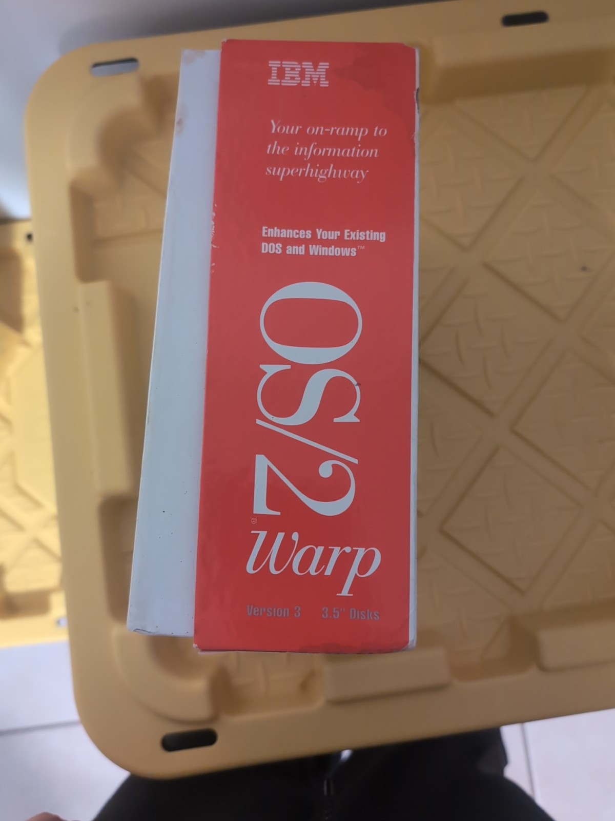 OS/2 Warp V3 + BonusPak – Red Spine Box – 3.5” Floppy Disks