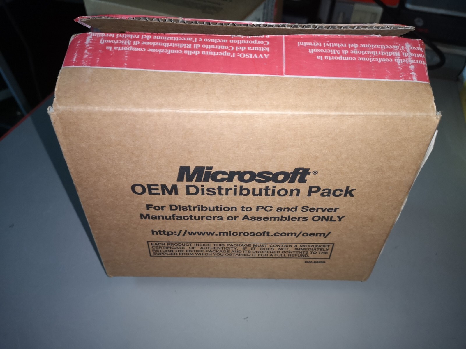Microsoft OEM Distribution Pack Empty