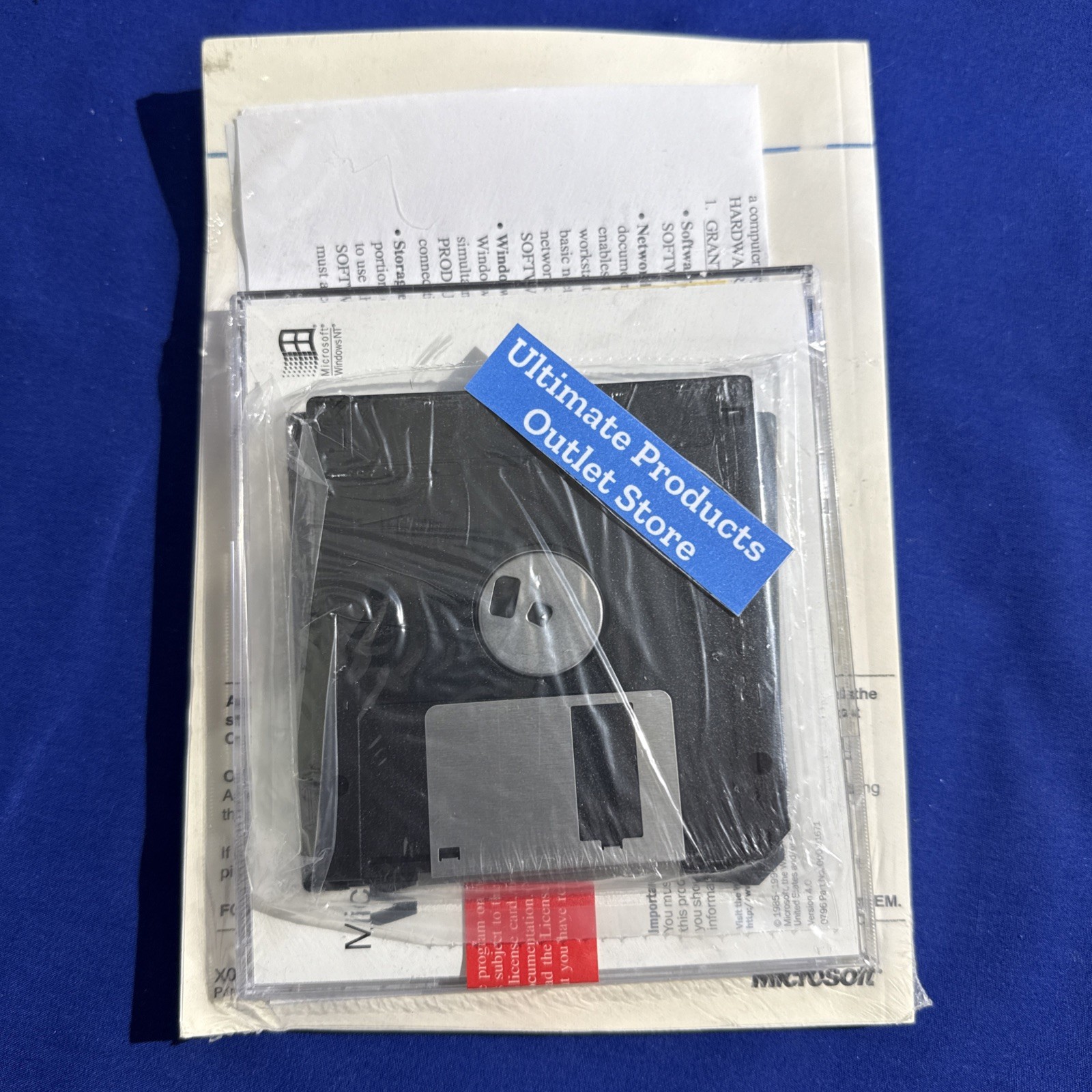 Microsoft®️ Windows NT Ver 4 SR 1 Workstation CD, Floppy Disc, Manual NEW Sealed