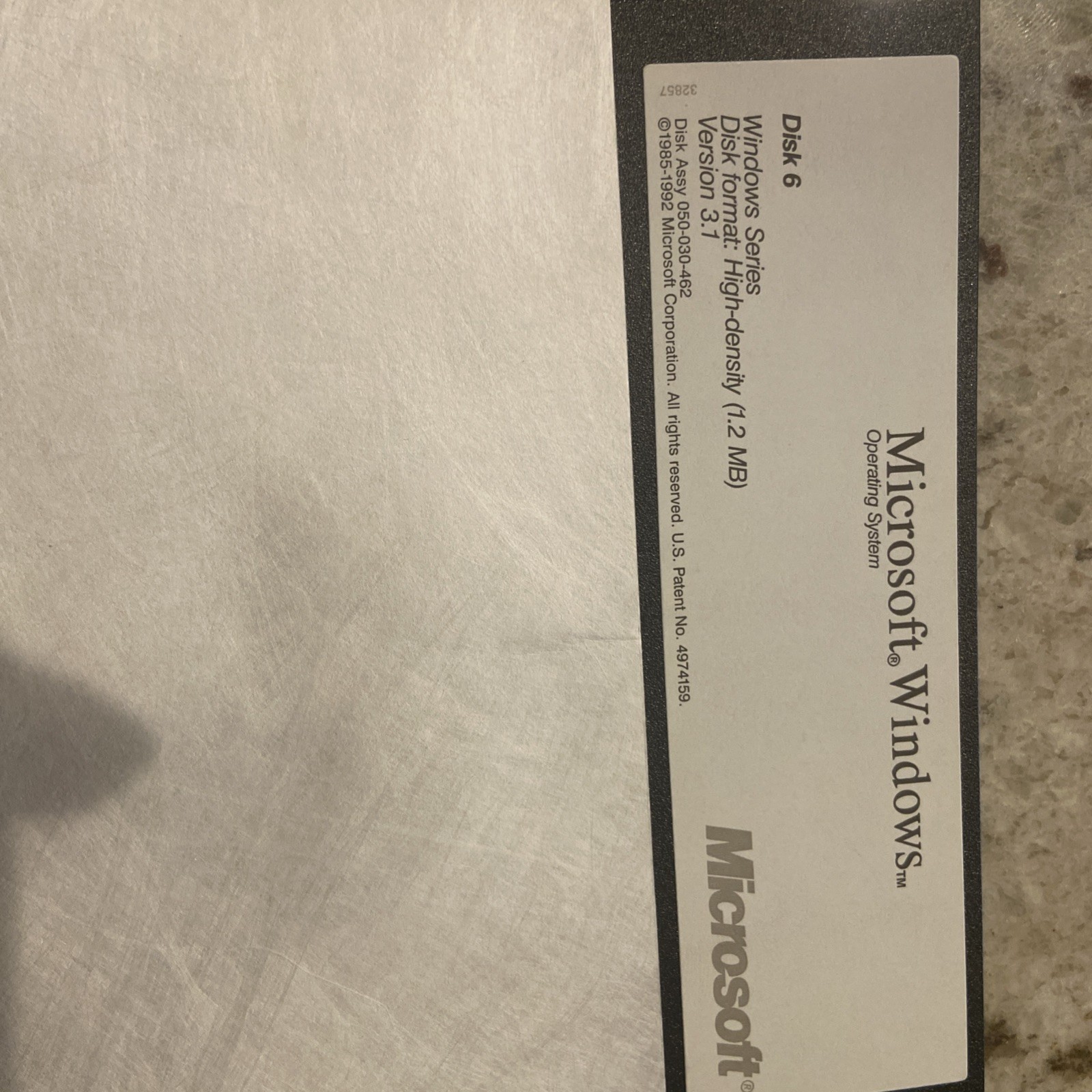 Microsoft Windows Operating System Vintage V 3.1 Floppy Disc Set (1-7) 5.25 Inch