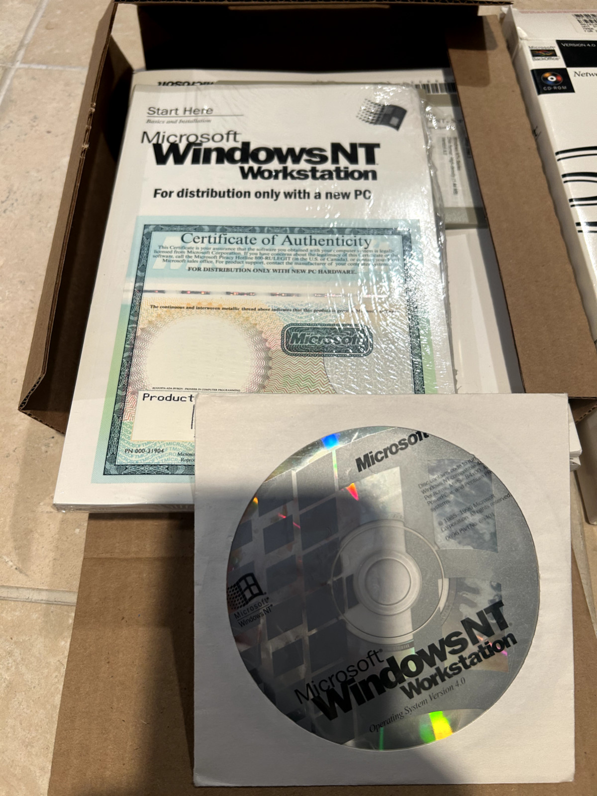 Microsoft Windows NT Advanced Server Version 4.0 CD Rom 5 client