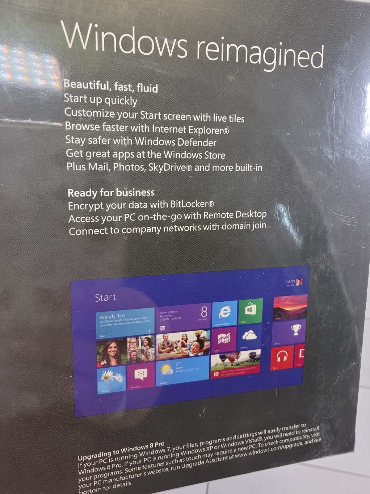 Microsoft Windows 8 PRO Full 64 32 Bit English VUP NEW Factory Sealed Free Ship
