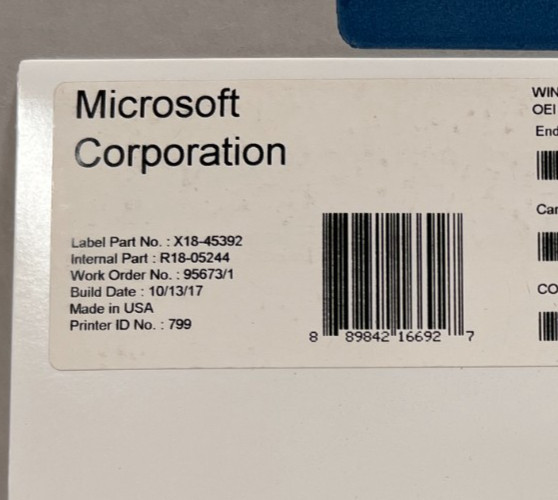 Microsoft Windows Server 2016 5 User CAL OEM DSP Client Access License R18-05244