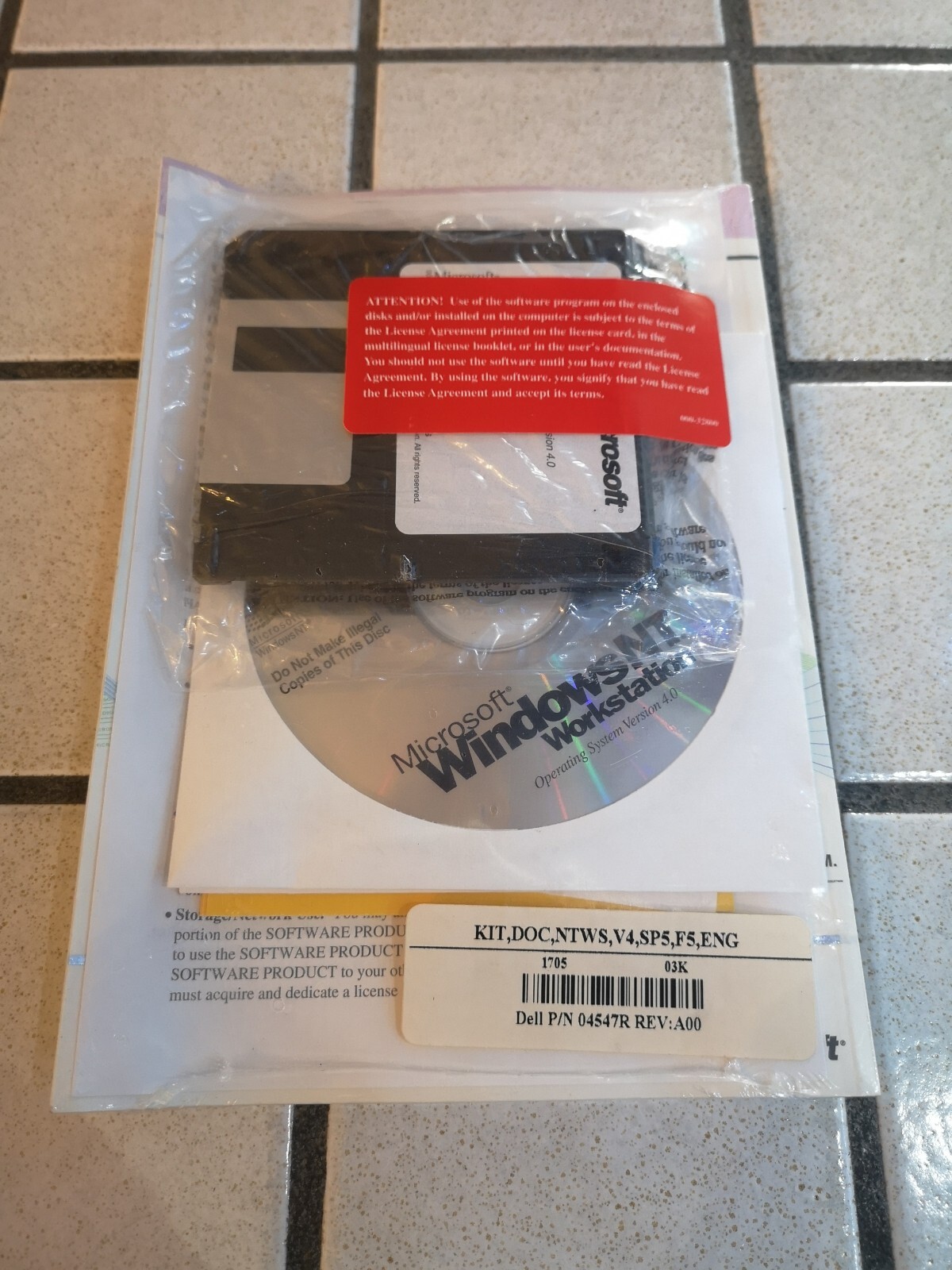 Microsoft Windows NT WORKSTATION CD + BOOT FLOPPY + BOOK + PRODUCT KEY