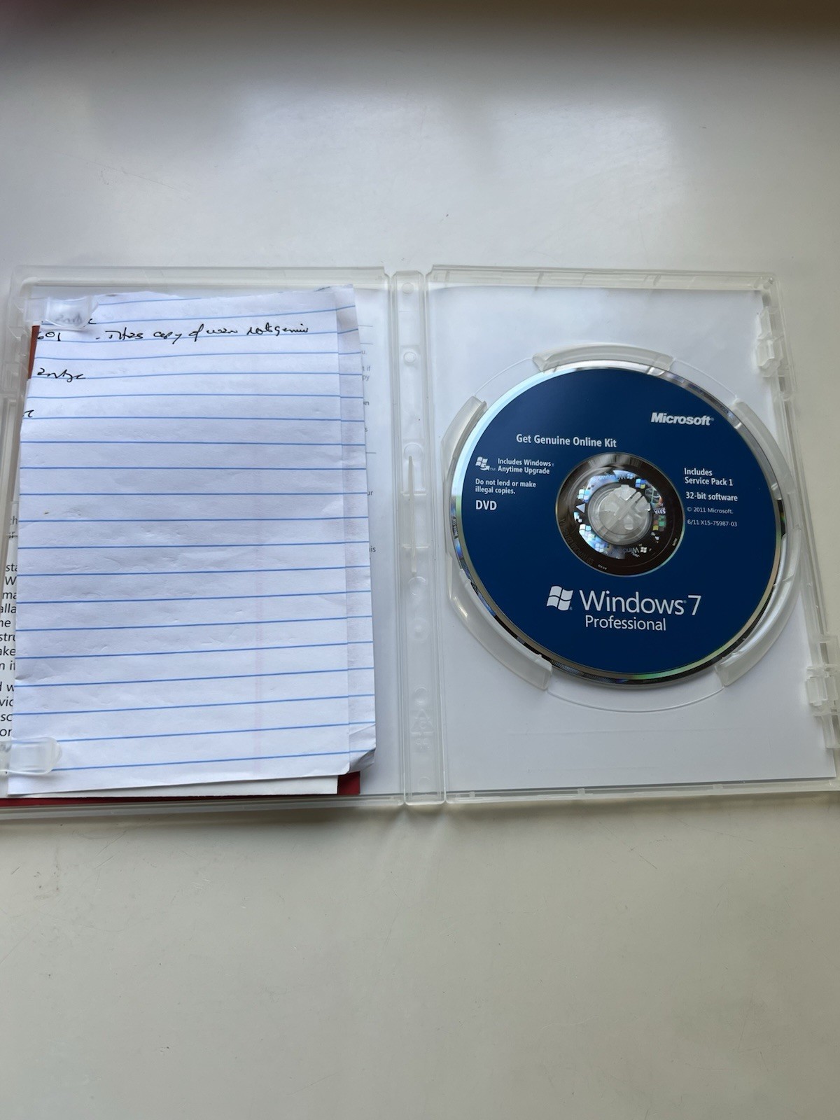 Windows 7 Professional Get Genuine Online Kit 2-Disc Set 32-Bit & 64-Bit