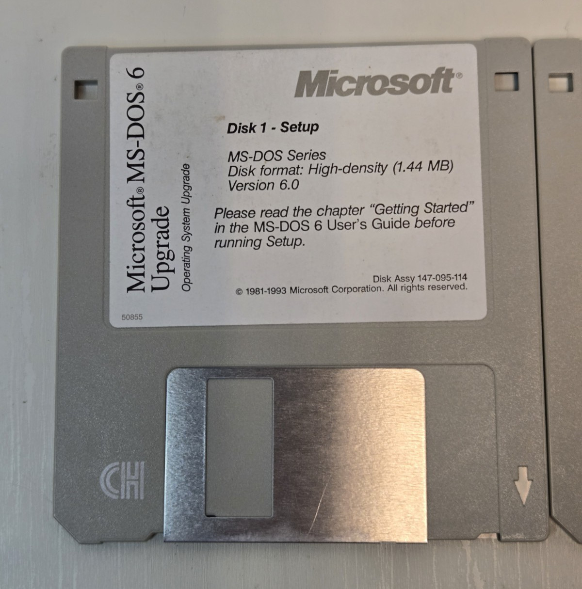 1993 MS-DOS 6 Operating System Upgrade 3.5″ Floppy Disks UNTESTED