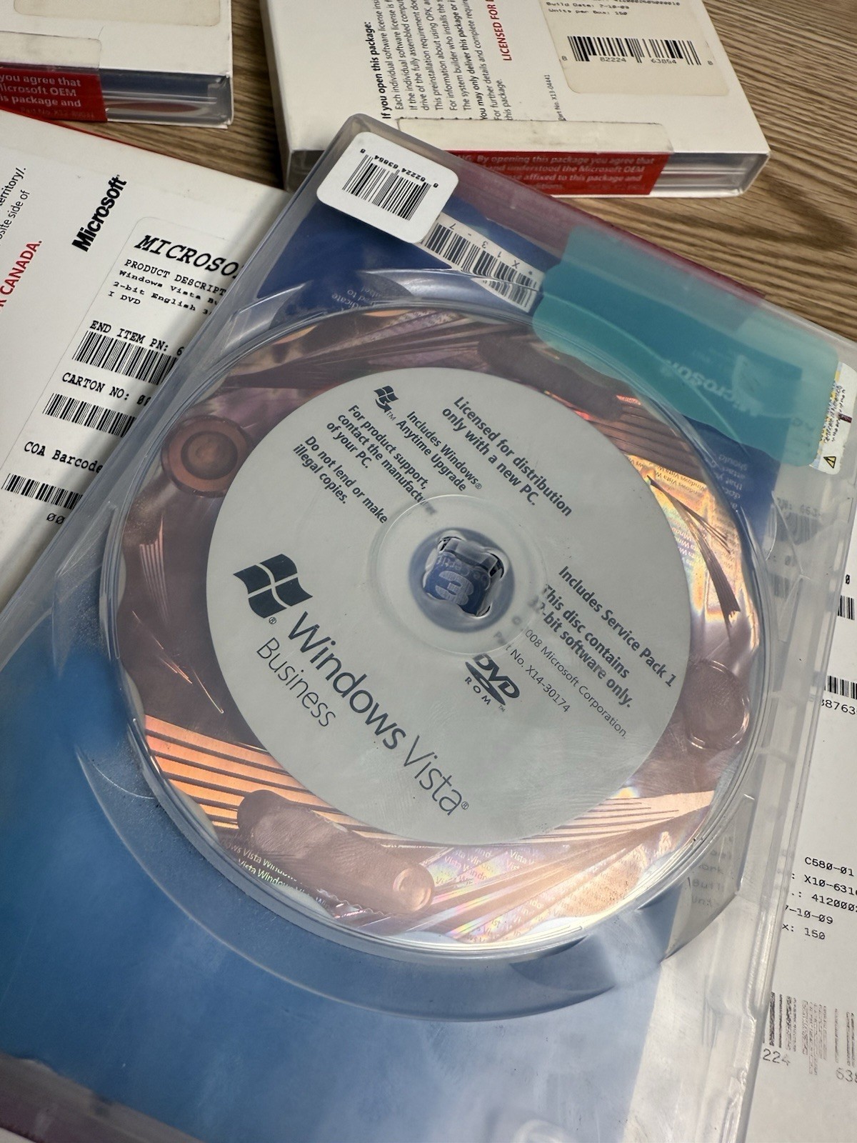 Genuine Microsoft Windows Vista Business Installation Discs (OEM) No License Key