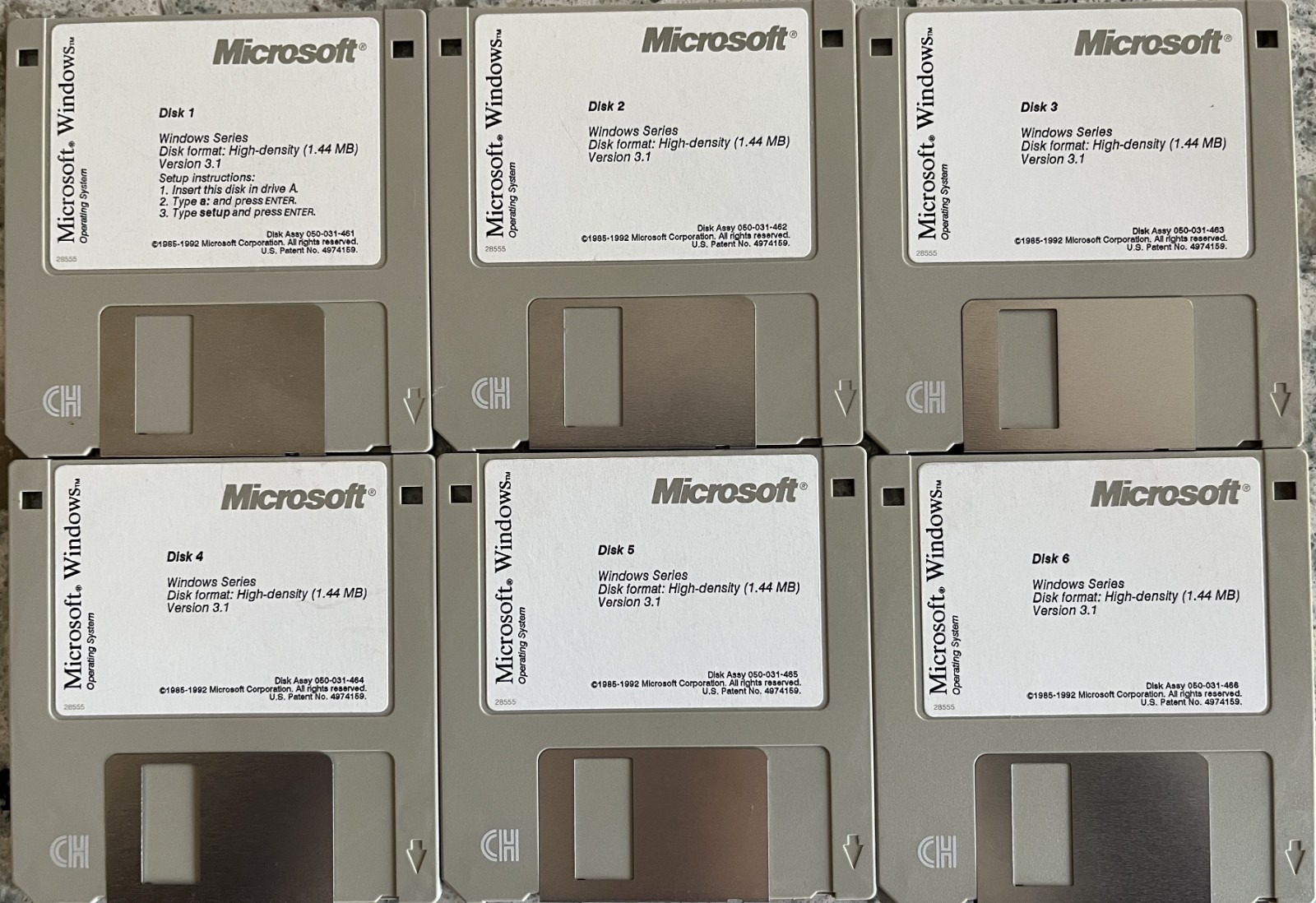 Vintage Windows V3.1 – 6 disks