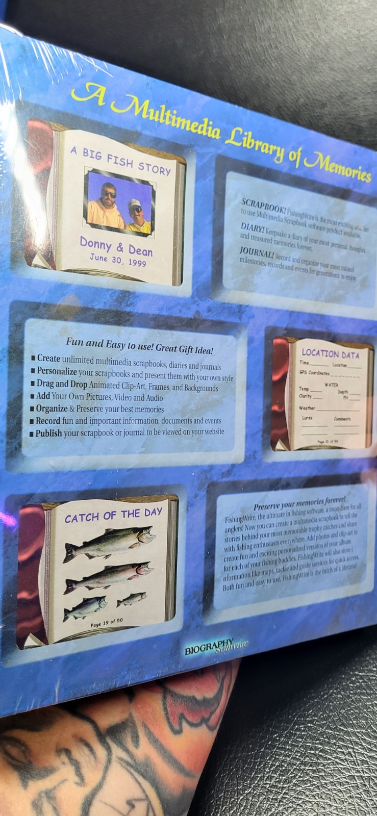 Vintage PC Software .com FISHING & WEDDING Big Box Complete Set CD Manuals WIN95