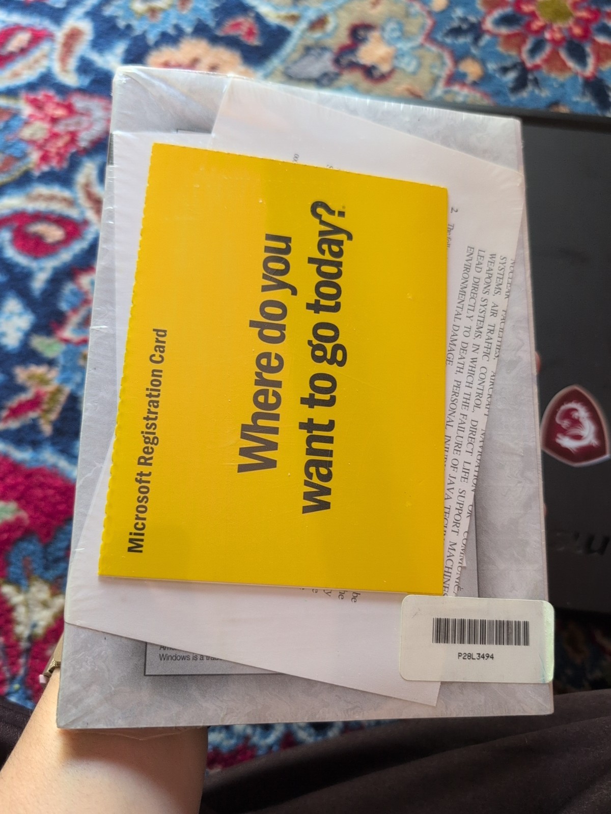 Microsoft X03-66598 Windows 98 Product Key & Booklet *SEALED IN SHRINK NO CD*