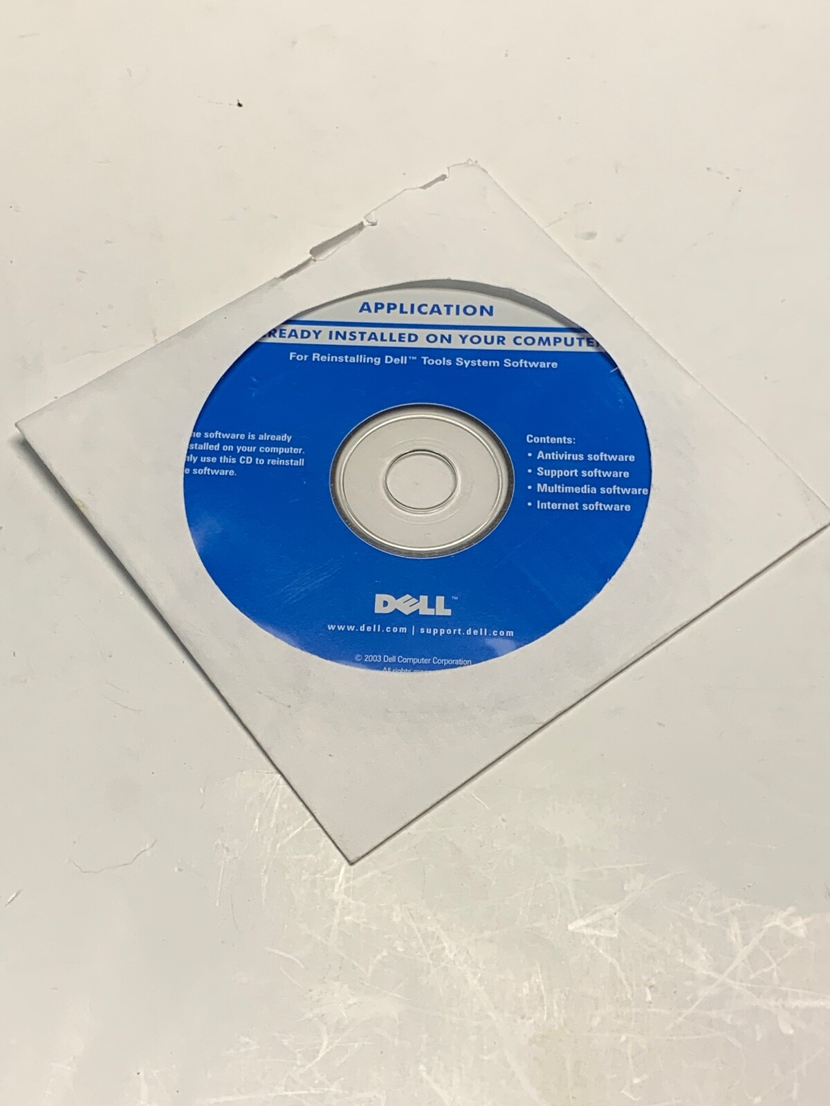 DELL ALREADY INSTALLED ON YOUR COMPUTER APPLICATION TOOLS SYSTEM SOFTWARE (OPEN)
