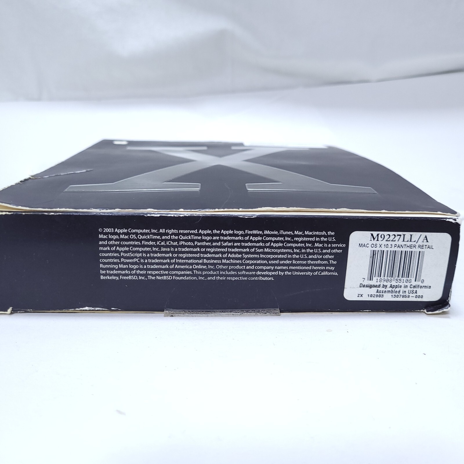 Apple Mac OS X 10.3 Panther Big Retail Box Complete 4 Discs Manuals M9227LL/A