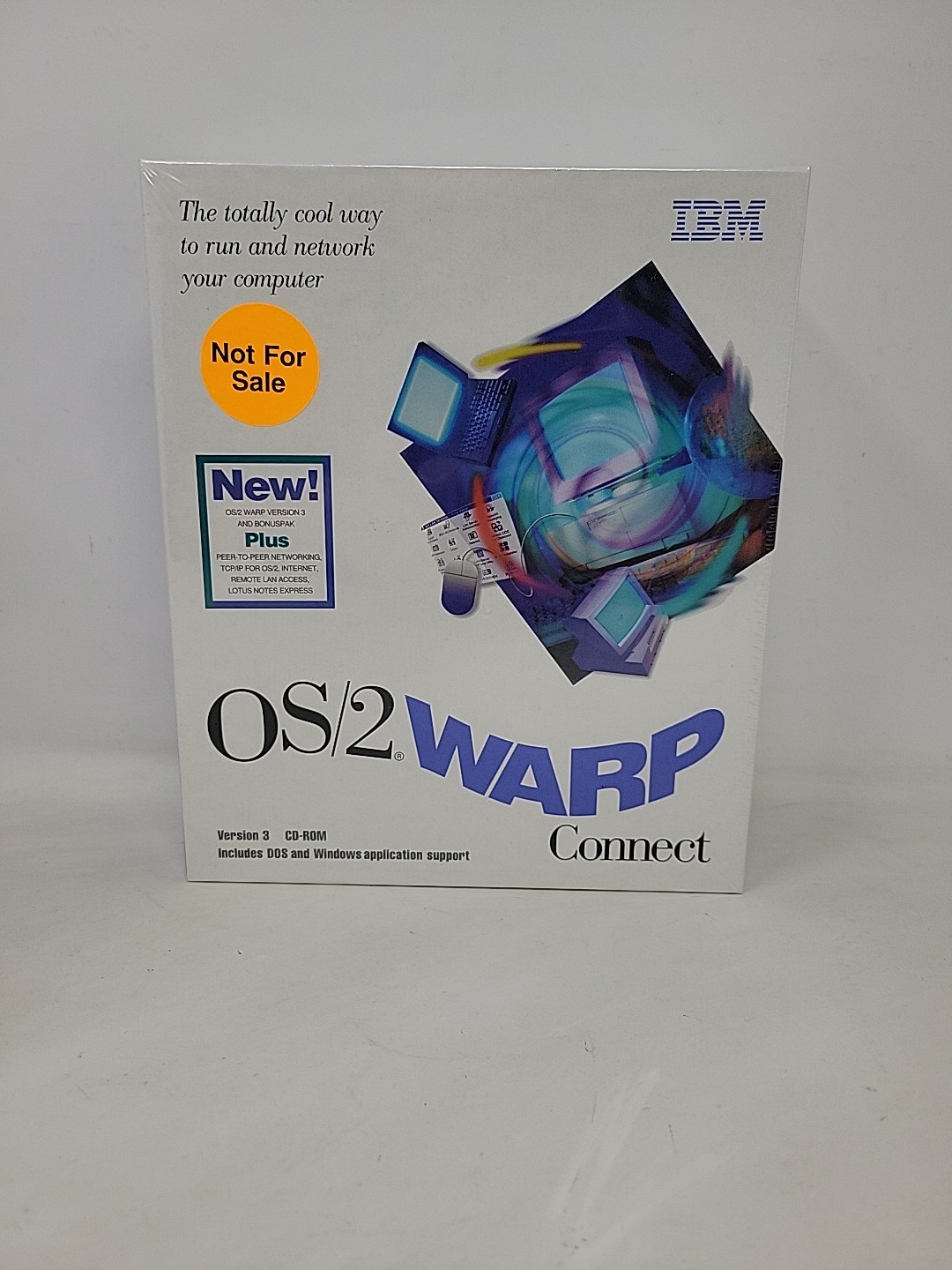 *NEW SEALED* IBM OS/2 Warp Connect Version 3 CD-Rom Vintage Computer Software