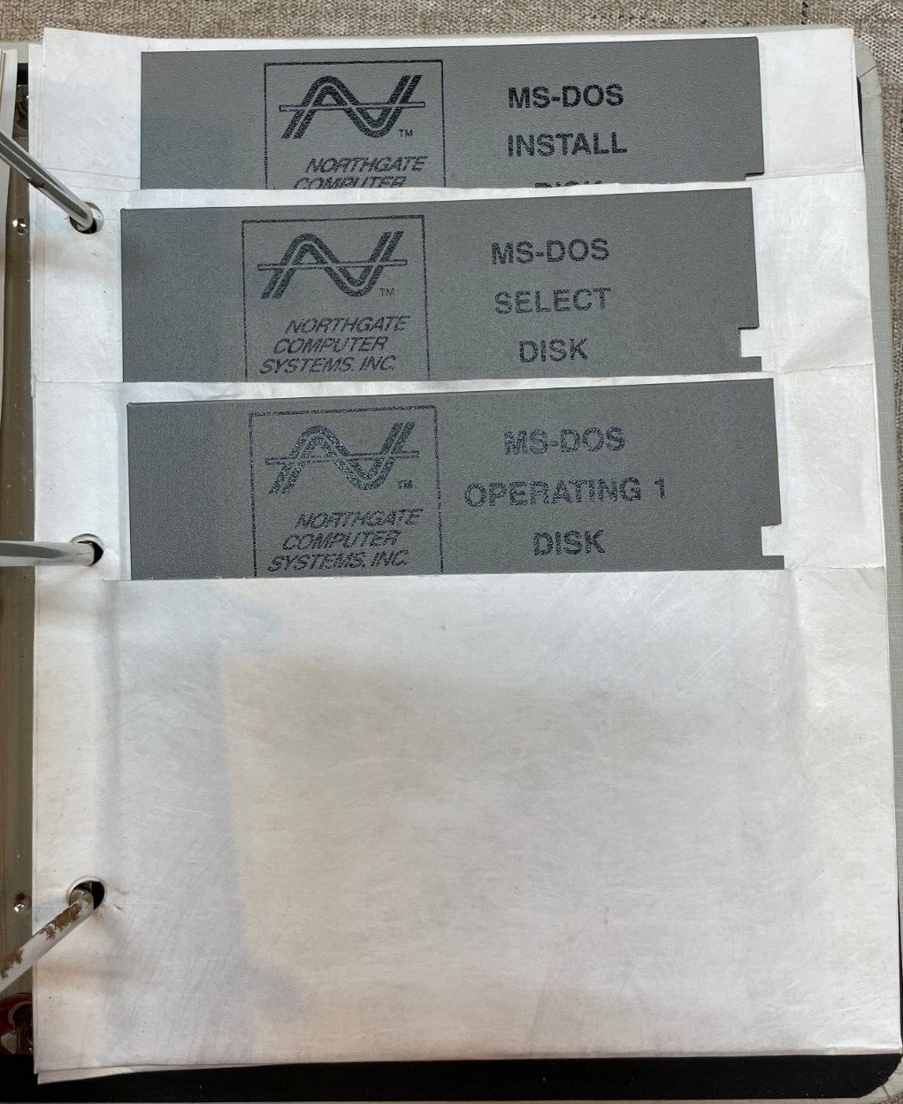 Northgate Computer System Microsoft MS-DOS & GW Users Guide & 6 Discs 1988 Rare