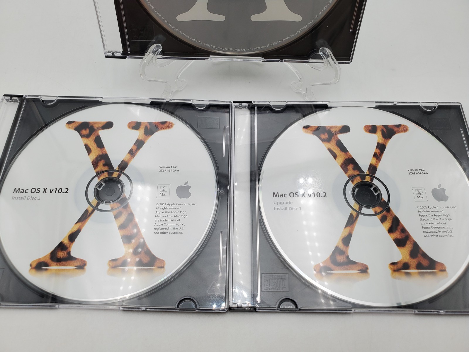 Apple Mac OS X v10.2 Upgrade Install Disc, Developer Tools Disc Lot of 3 Disc