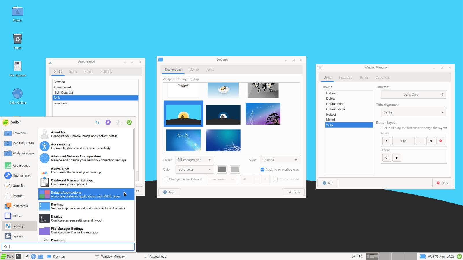 Salix Linux 15.0 – DVD or USB Flash Drive