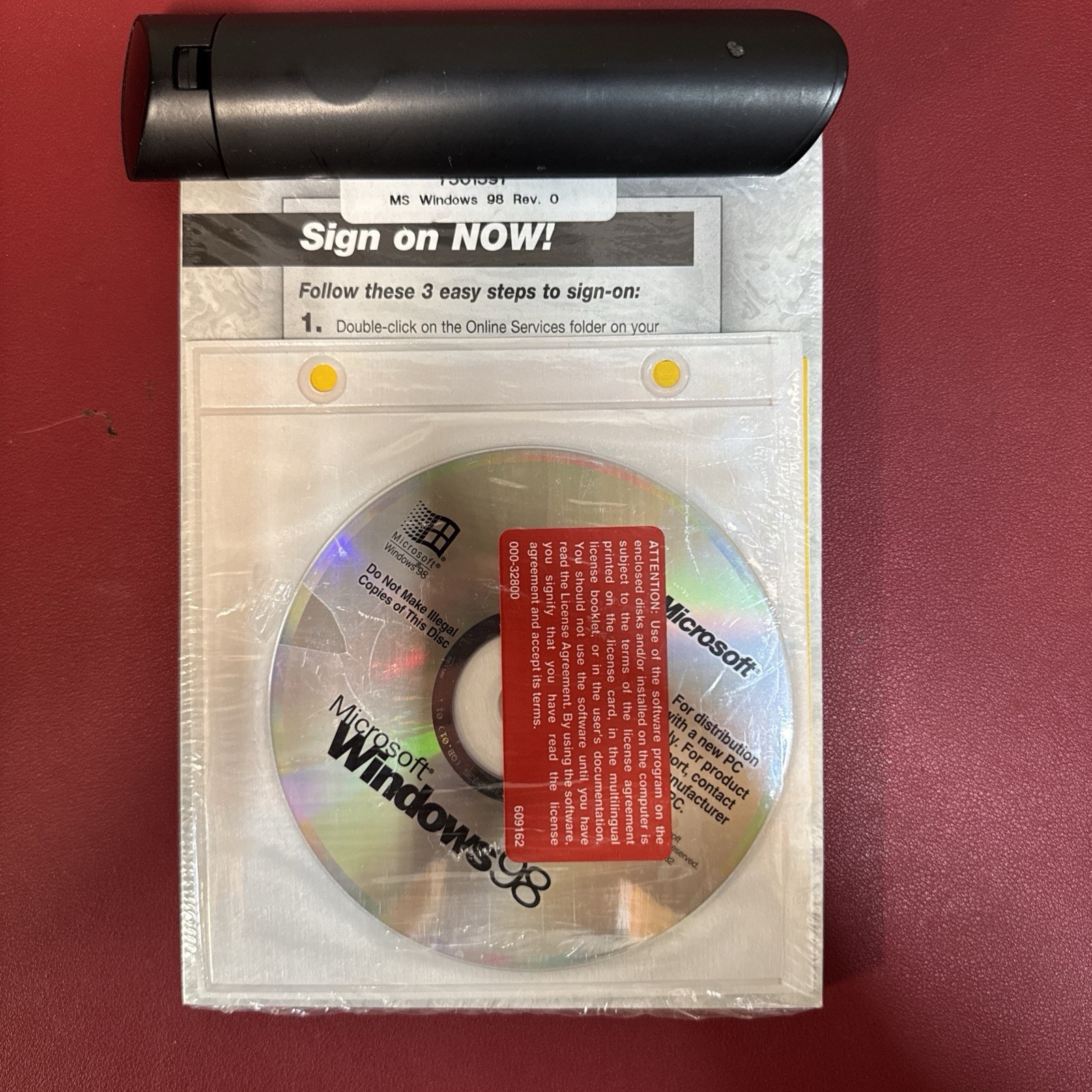 Windows 98 Getting Started Gateway OEM Operating System Disc CD Product Key COA