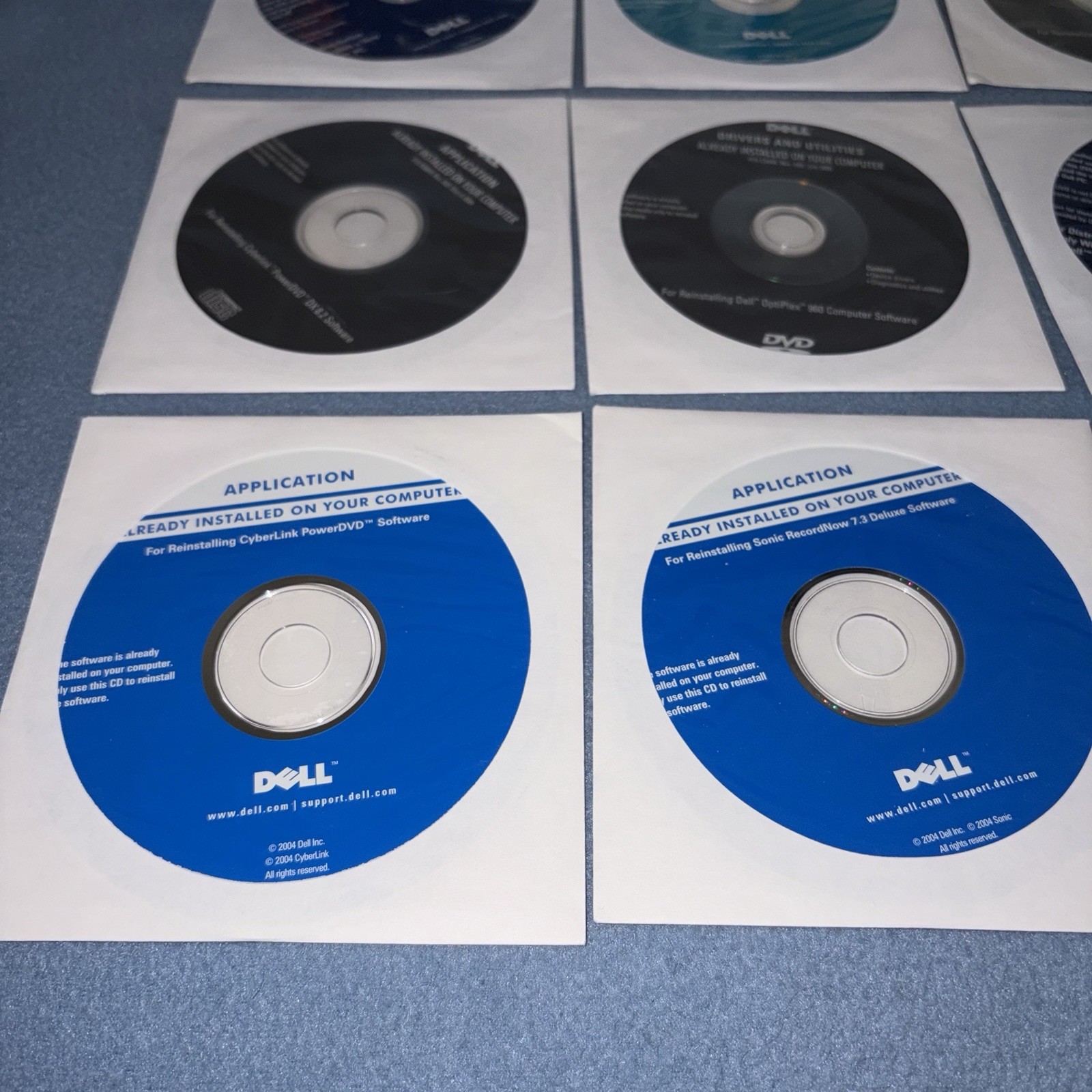 NEW 2002 Dell Reinstallation CD Windows XP Professional Installation Discs Lot