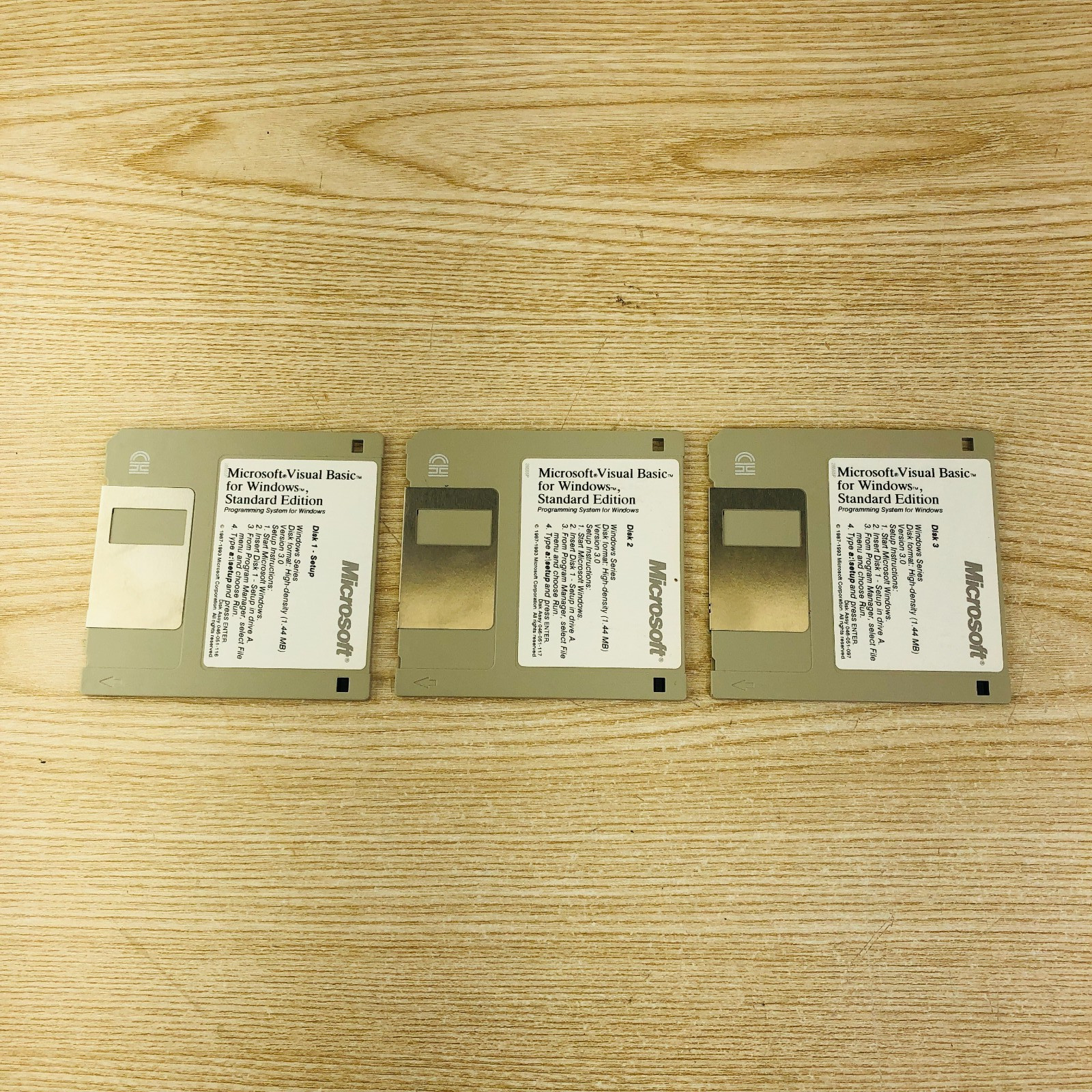 Microsoft Visual Basic for Windows Series 3.5 Disks Low Density
