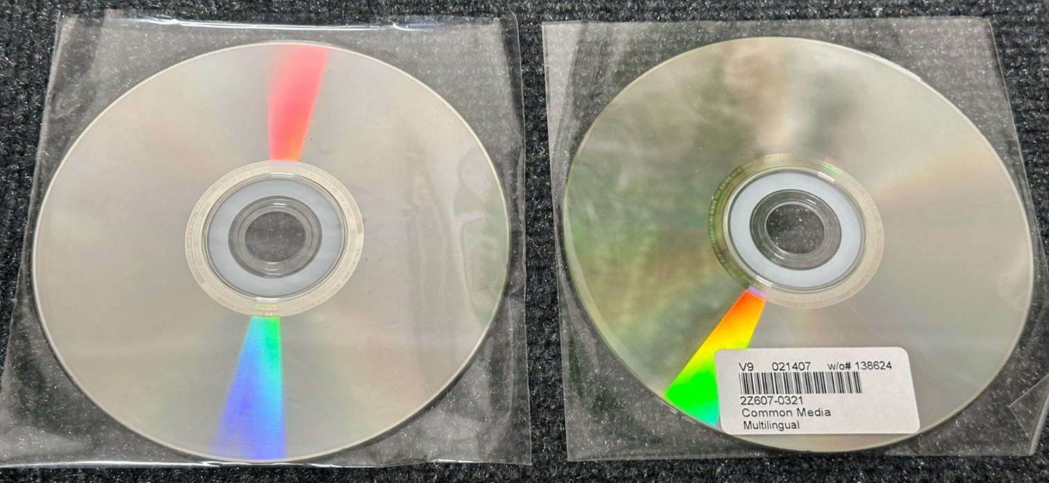 Mac Common Media Multilingual Mac OS X 10.4.8 Install Disc 1 & 2 * 2Z607-0546