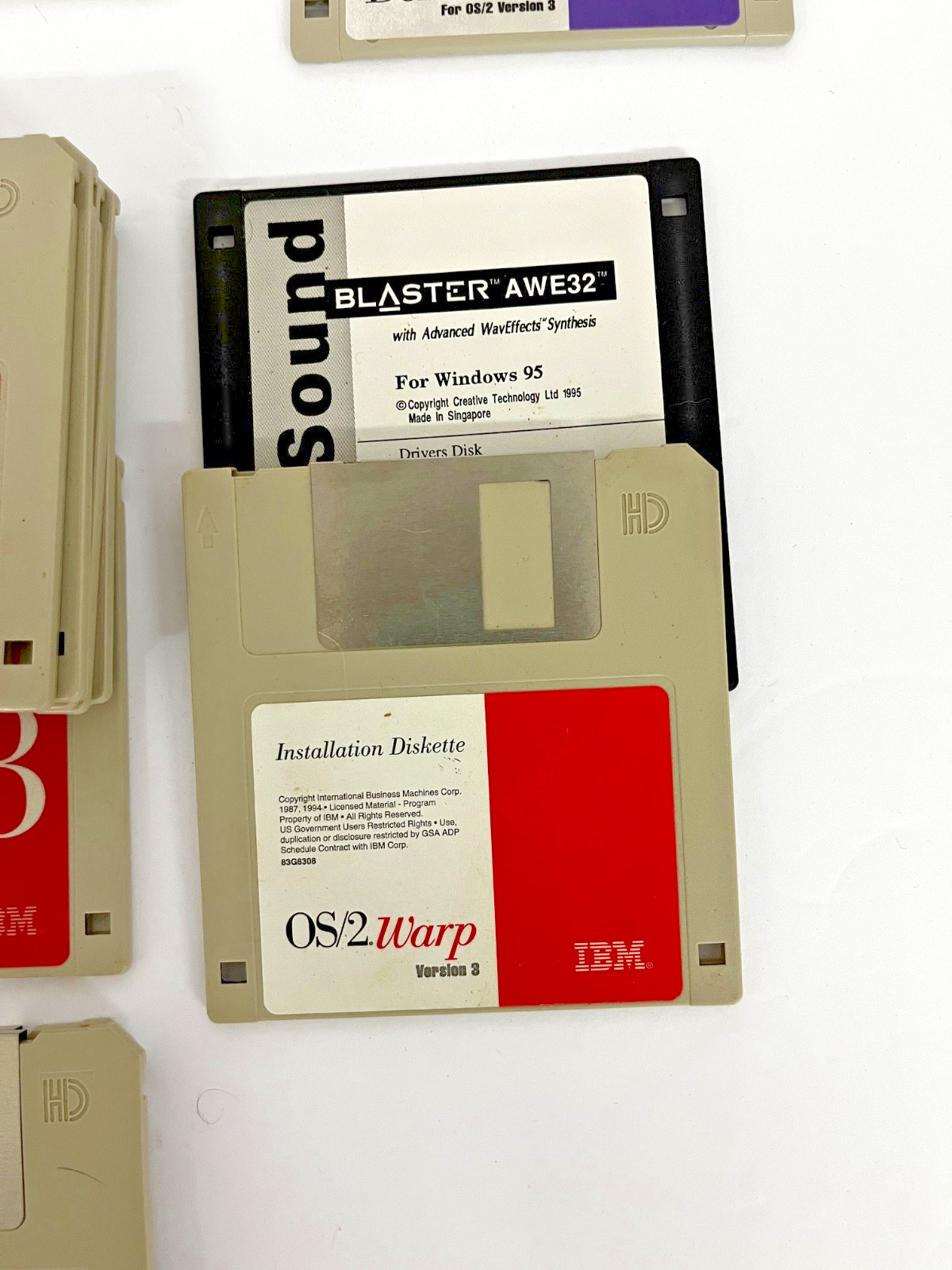 Vintage IBM OS/2 Warp Upgrade/Installation Package vs3. Also Includes Bonus Pac.