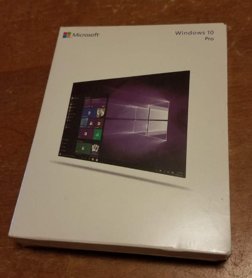 Microsoft Windows 10 Professional sealed Box,32-bit,64-bit,USB 3