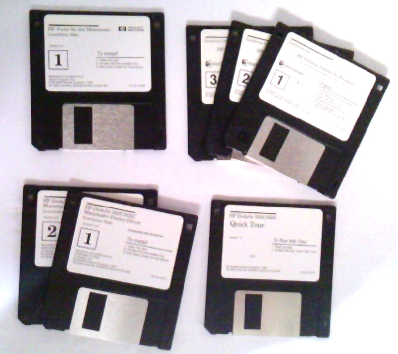 ✅ HP DeskJet 850C/855C Printer~(7) Program Disks~Version 1.0~1995~Windows & Mac