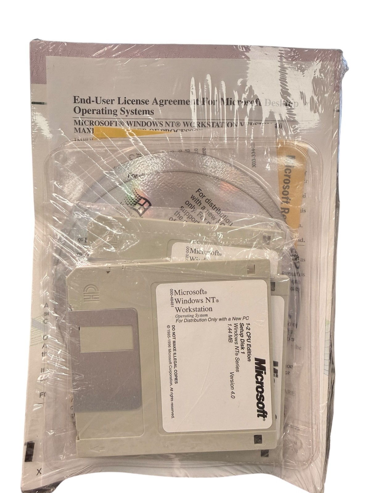 Windows NT Workstation Operating System Version 4.0 -Factory sealed, Never Used