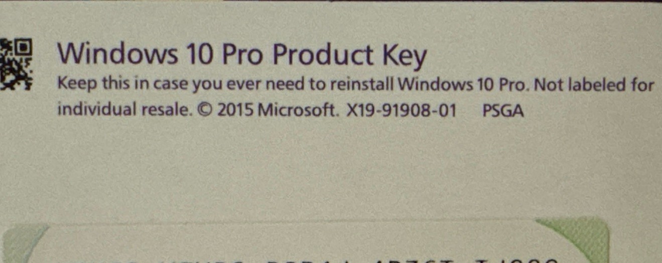 Microsoft Windows 10 Pro Operating System Software for PC USB Format Preowned VG