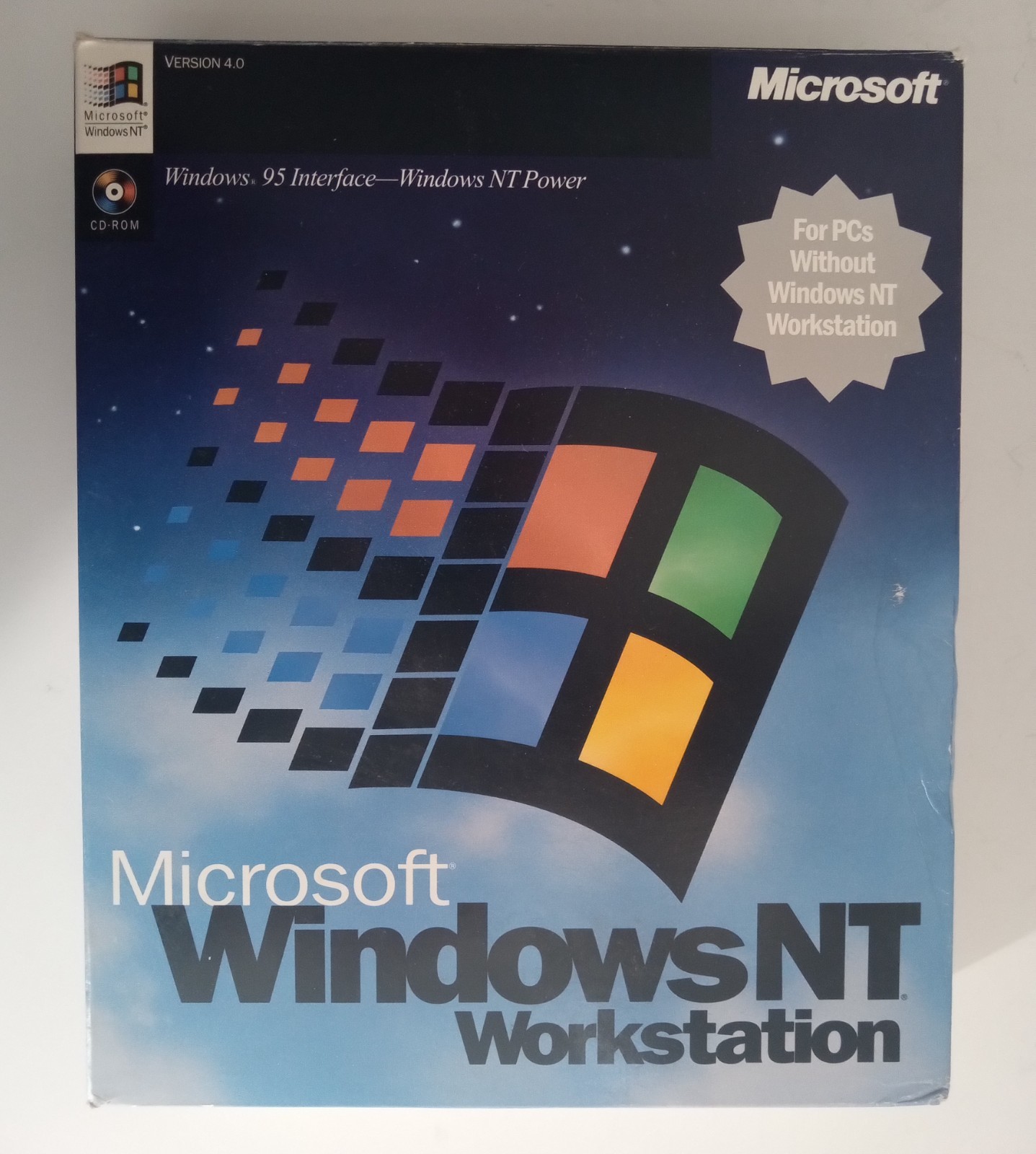 Microsoft Windows NT Workstation 4.0 CD Floppies Full Version Retail w/ CD Key