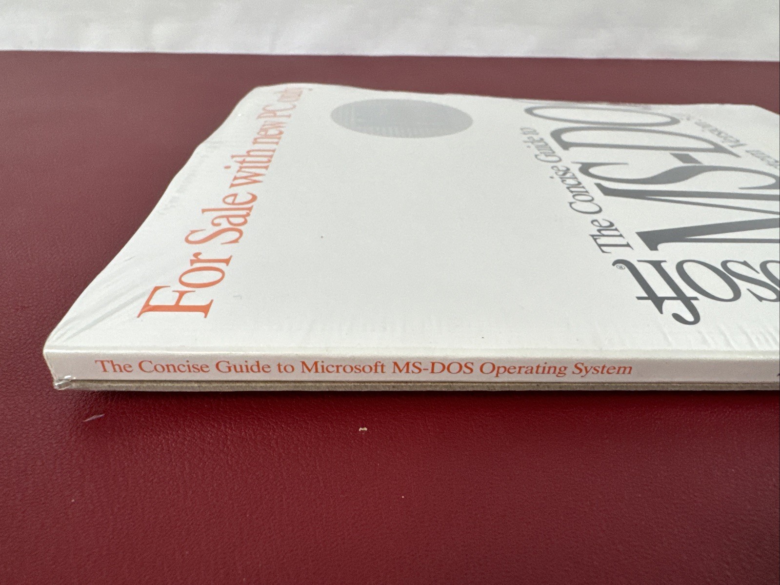 Microsoft Concise Guide to MS-DOS Operating System 5.0 With DISKS, NEW Sealed