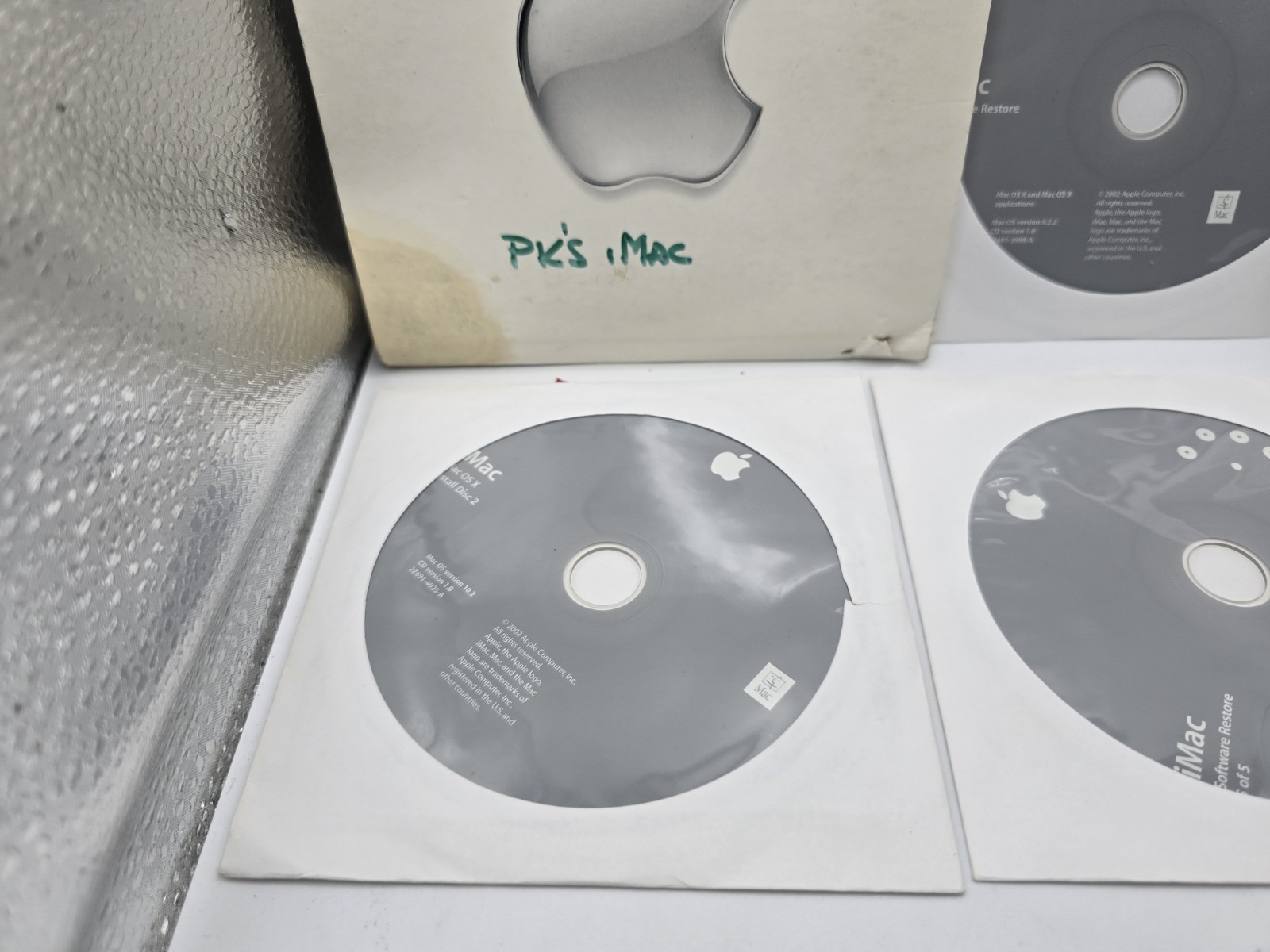 Vintage Apple iMac Software Restore Install CD Disc Lot Mac OS X 10.2 Jaguar…