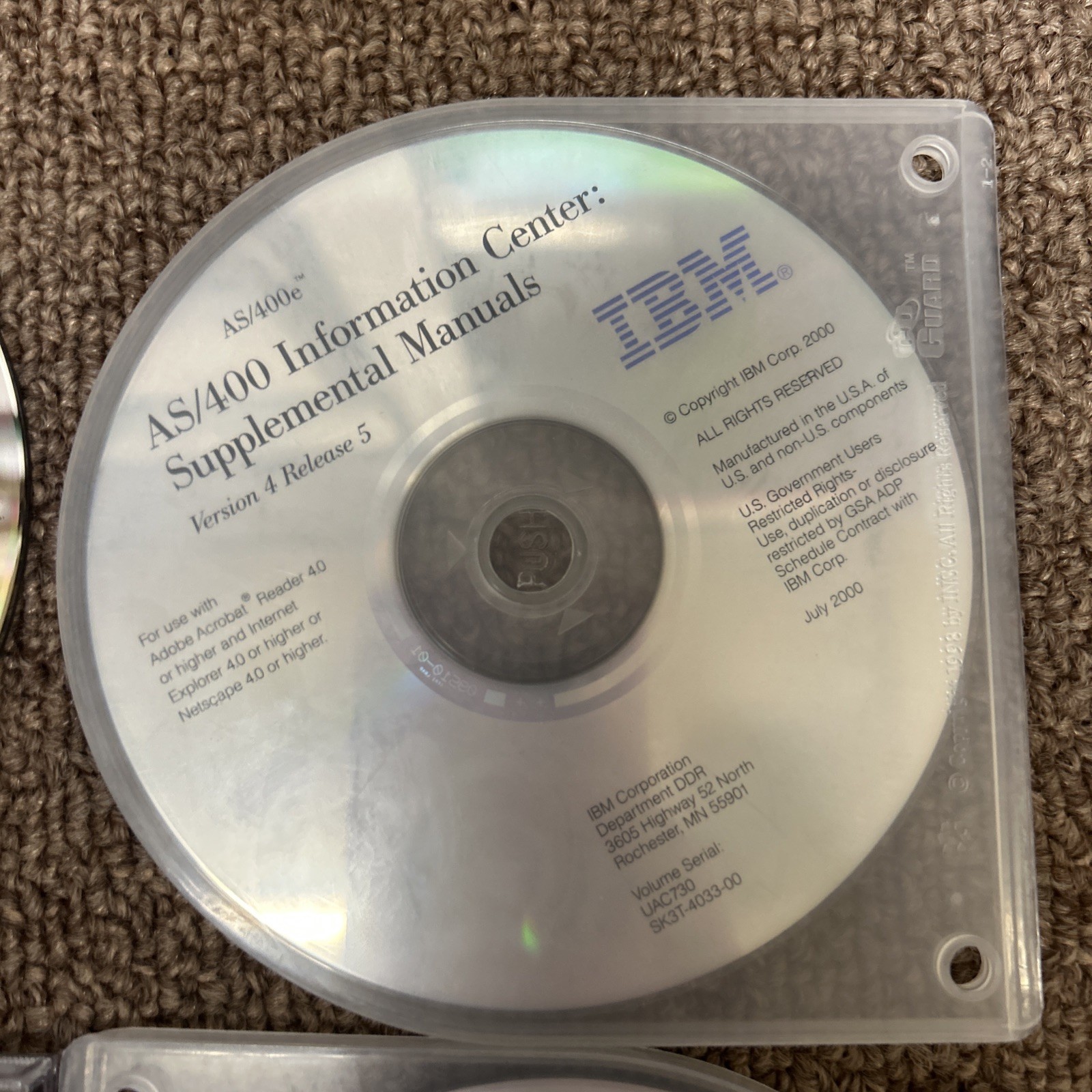 Lot Of 5 IBM As400 Information Center, Softcopy Library, Programming Lang CDs